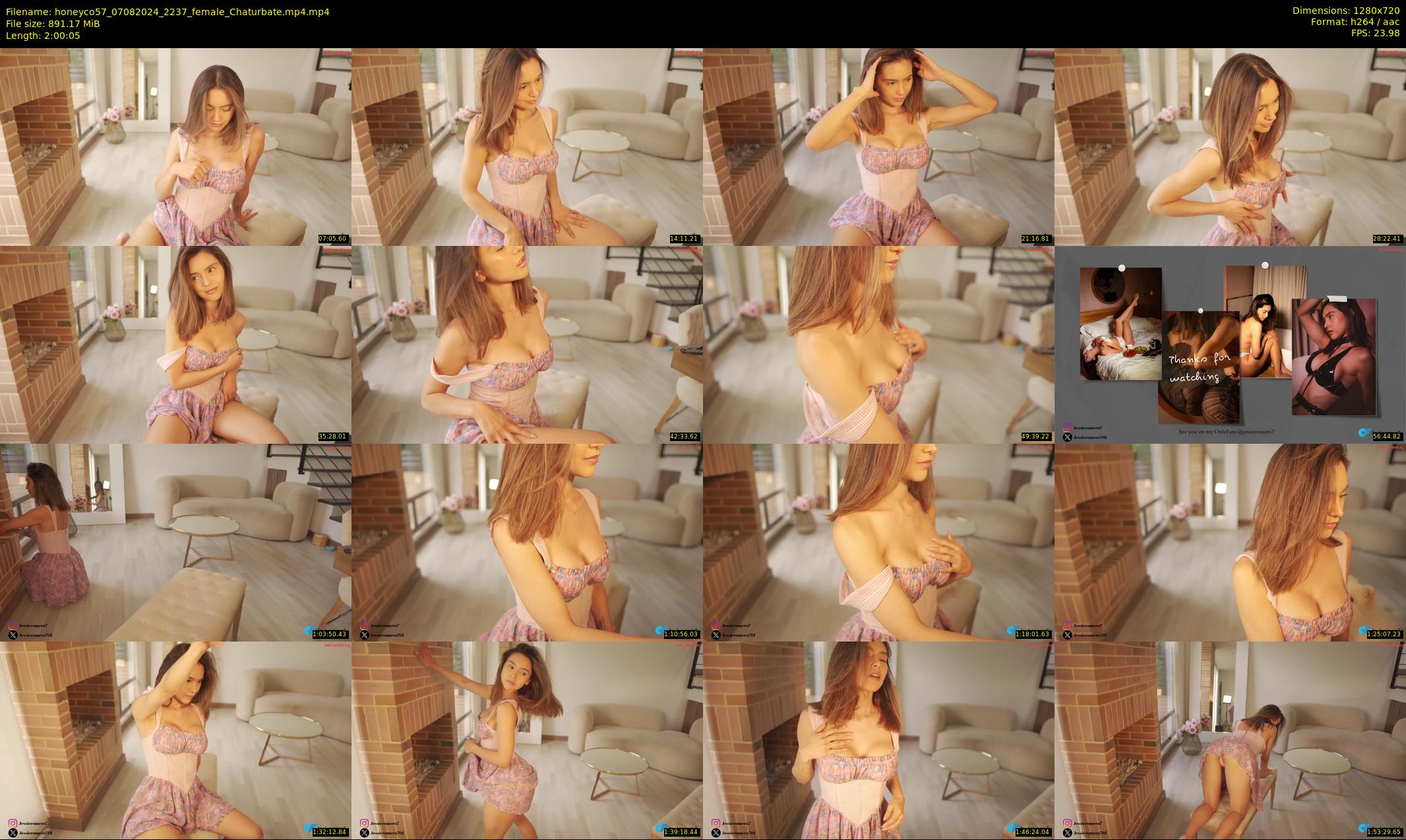 honeyco57 — 121 minute Chaturbate female cam show recording, 720p, Aug 7, 2024