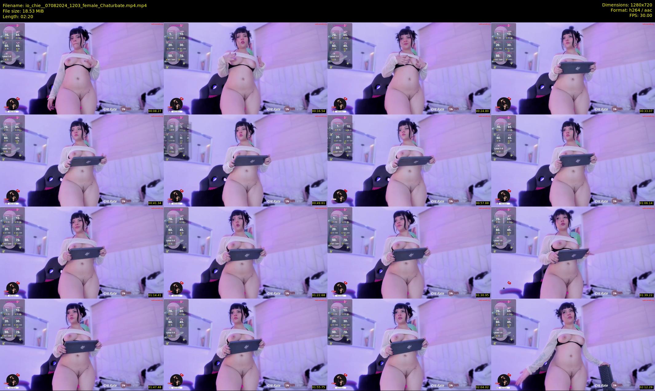 io_chie_ — 3 minute Chaturbate female cam show recording, 720p, Aug 7, 2024