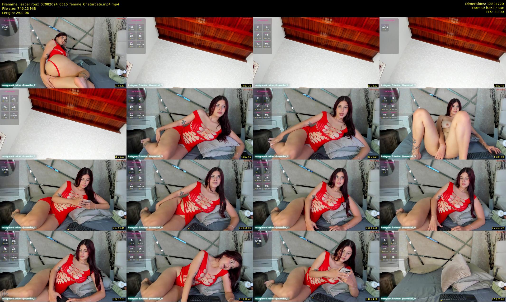 isabel_roux — 121 minute Chaturbate female cam show recording, 720p, Aug 7, 2024