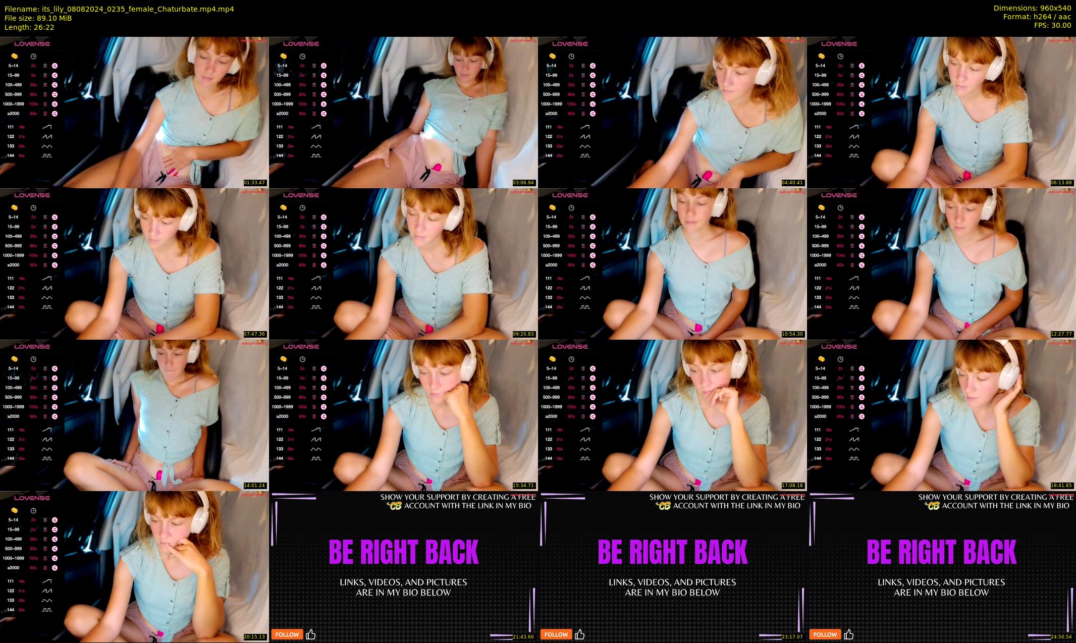 its_lily — 27 minute Chaturbate female cam show recording, 480p, Aug 8, 2024
