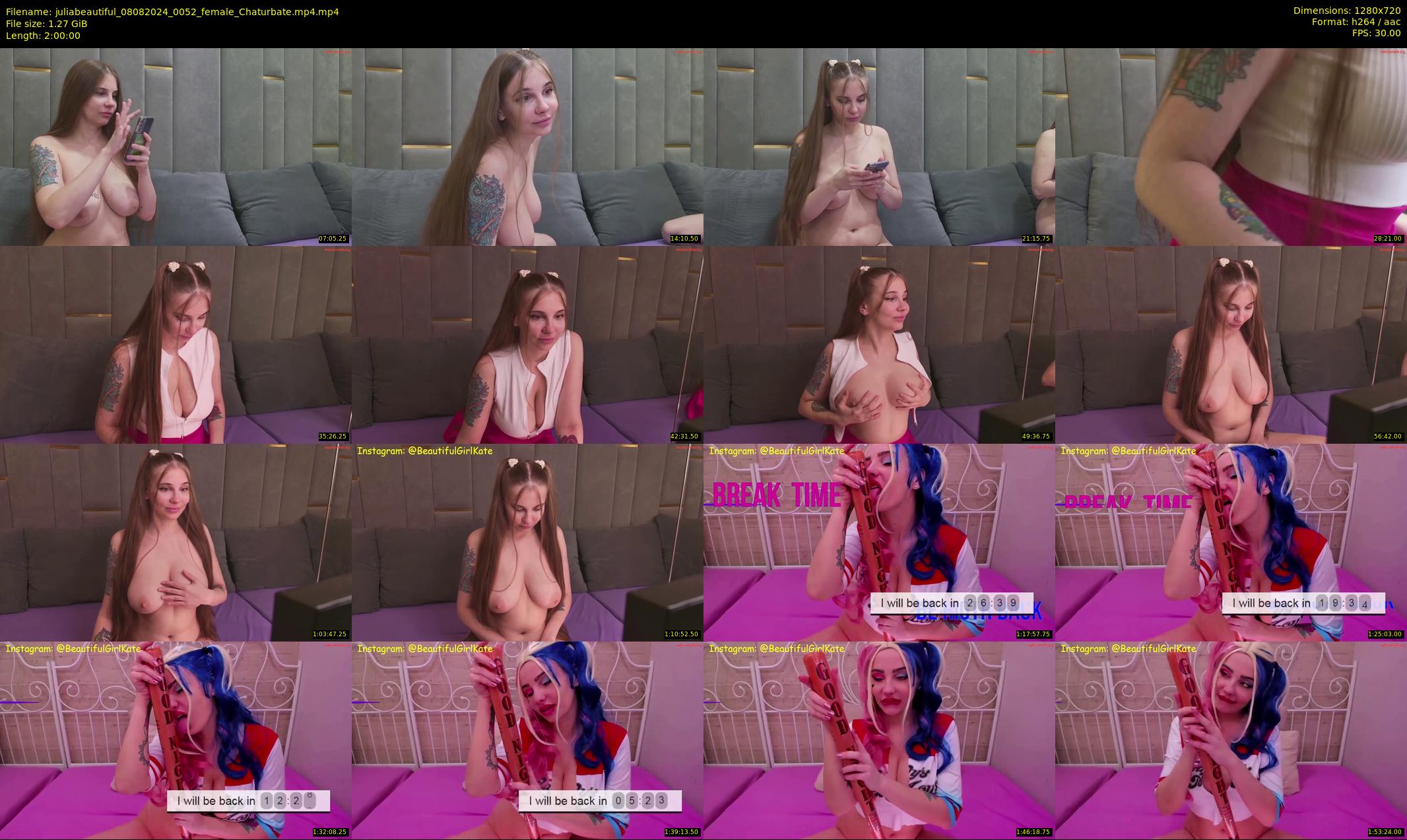 juliabeautiful — 120 minute Chaturbate female cam show recording, 720p, Aug 8, 2024