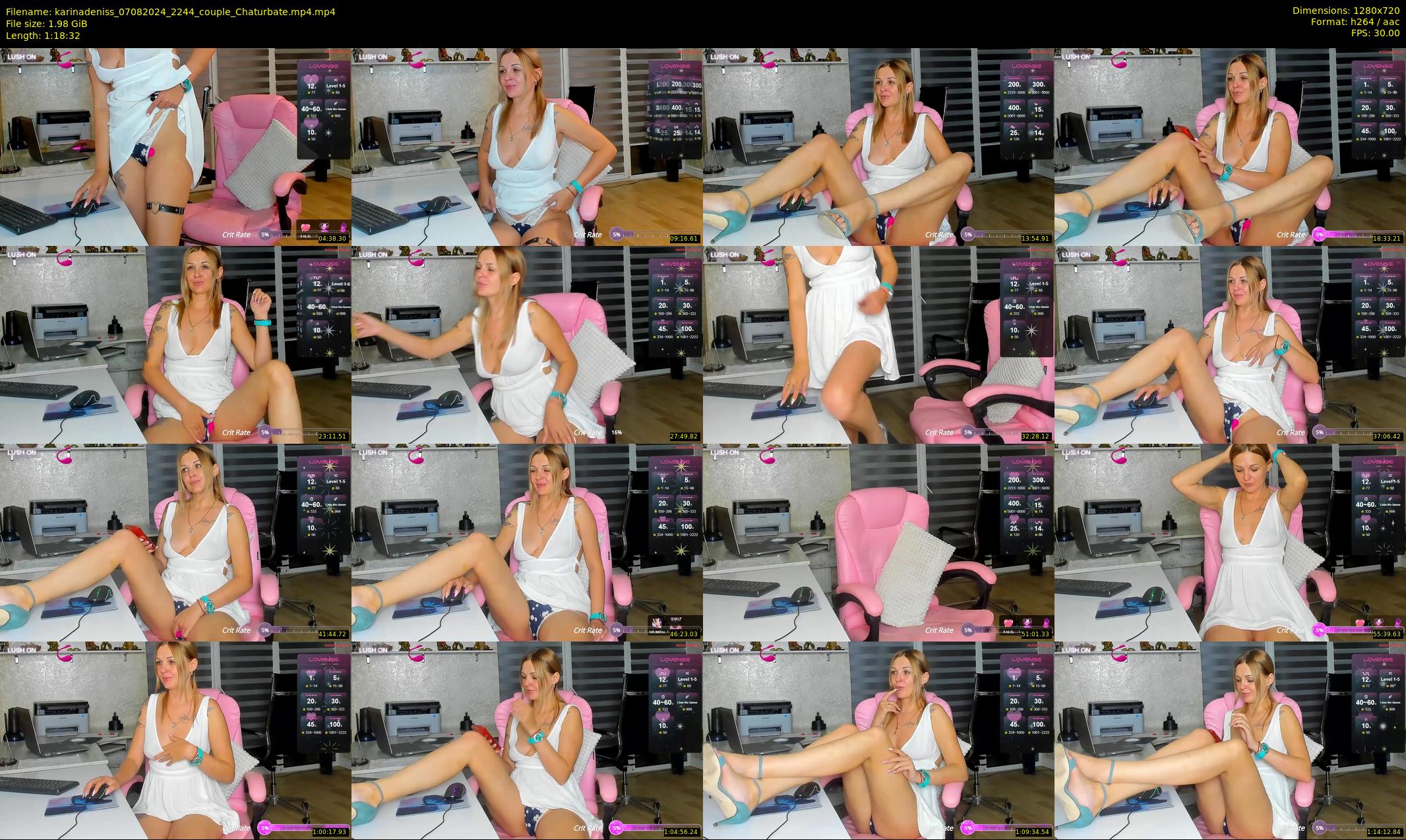 karinadeniss — 79 minute Chaturbate couple cam show recording, 720p, Aug 7, 2024