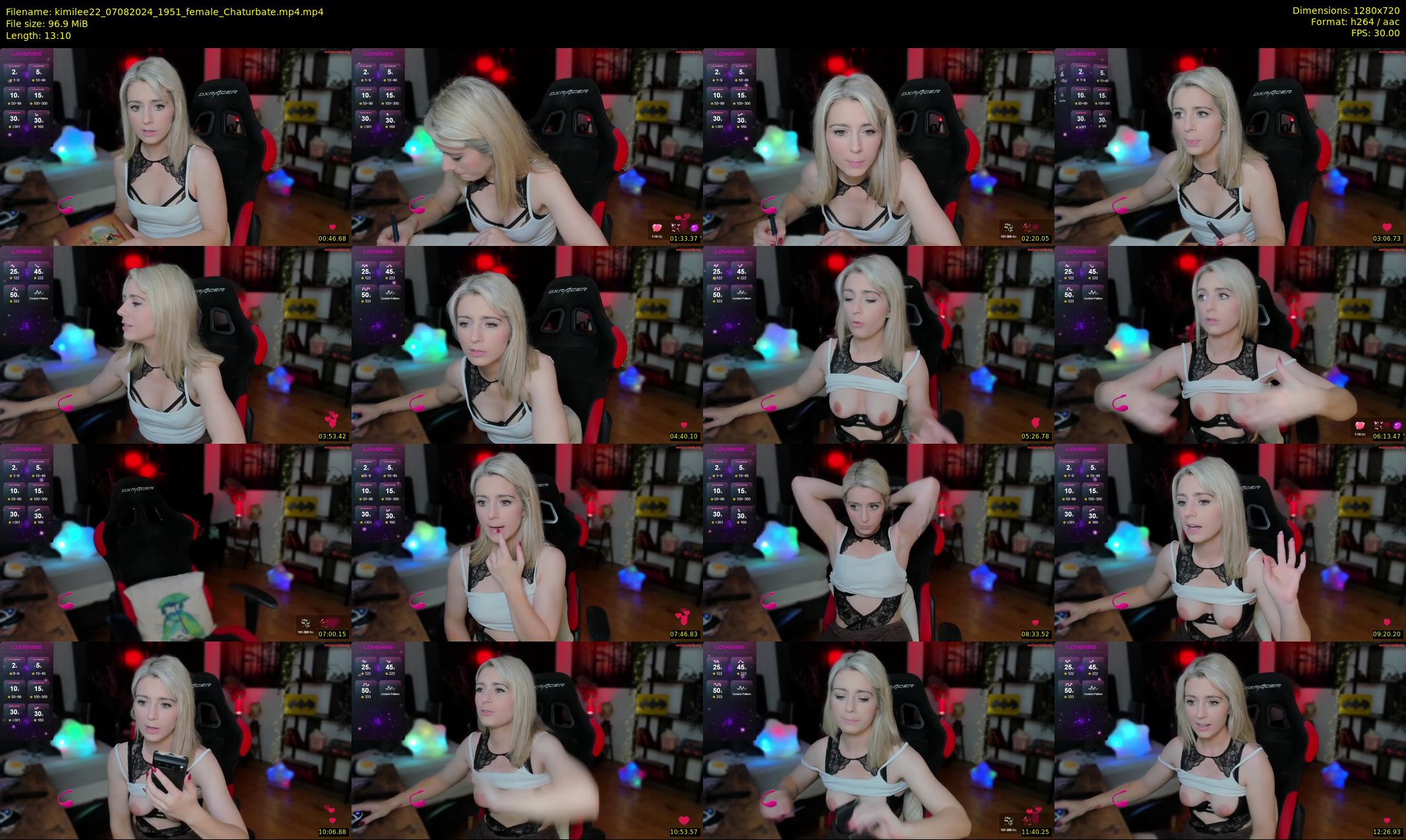 kimilee22 — 14 minute Chaturbate female cam show recording, 720p, Aug 7, 2024