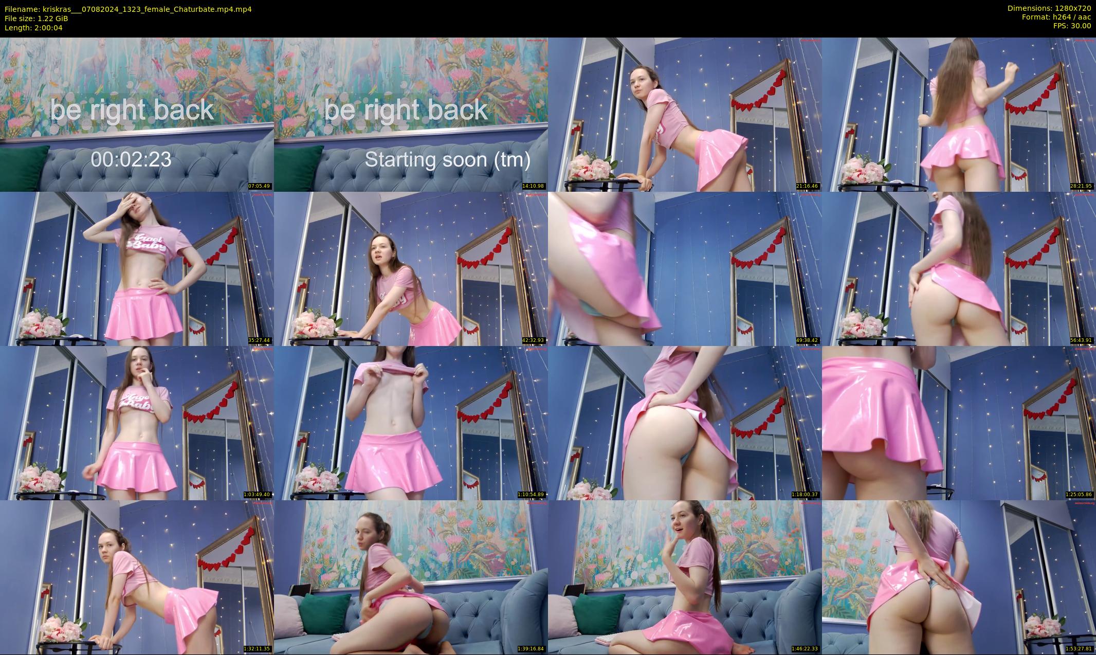 kriskras__ — 121 minute Chaturbate female cam show recording, 720p, Aug 7, 2024