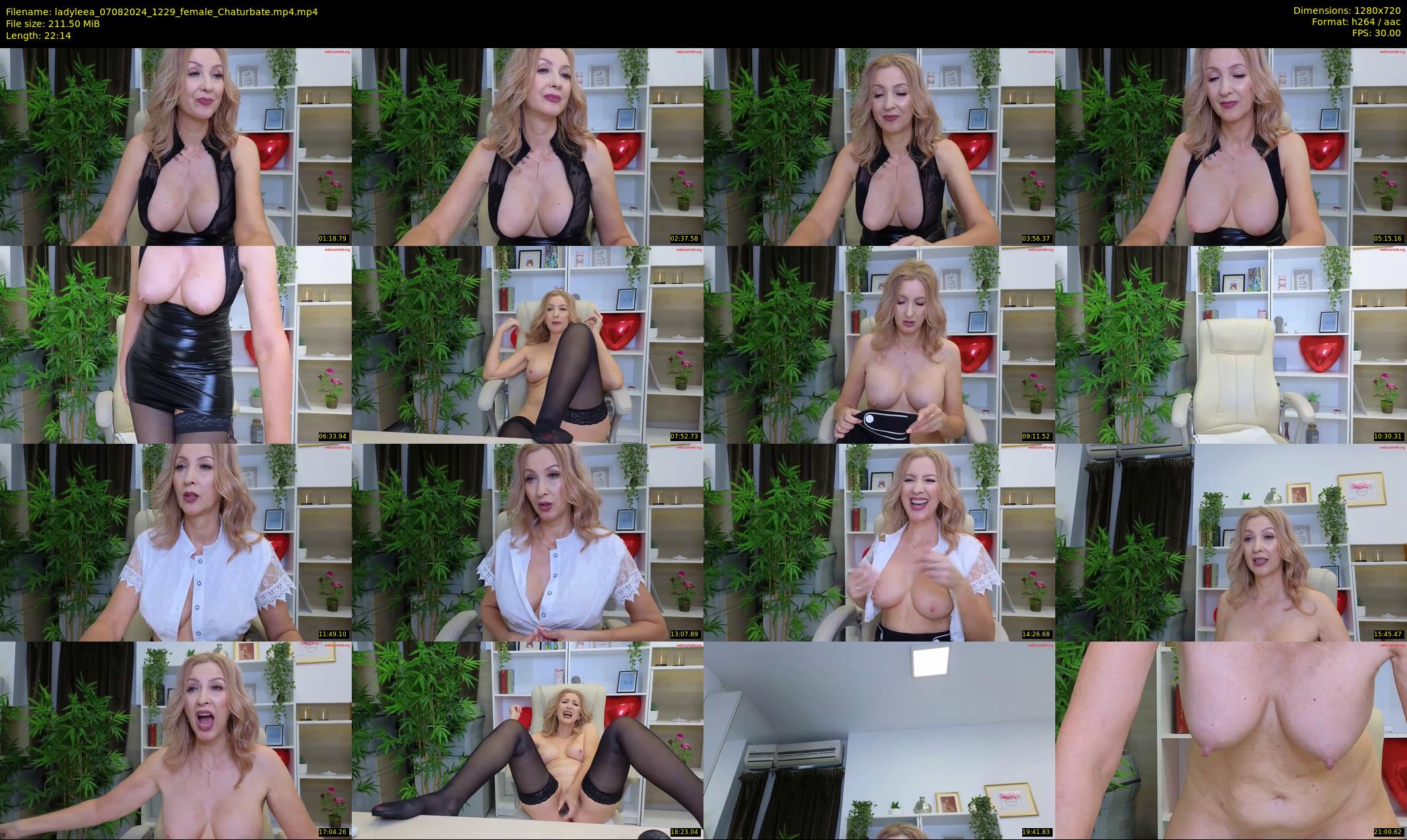 ladyleea — 23 minute Chaturbate female cam show recording, 720p, Aug 7, 2024