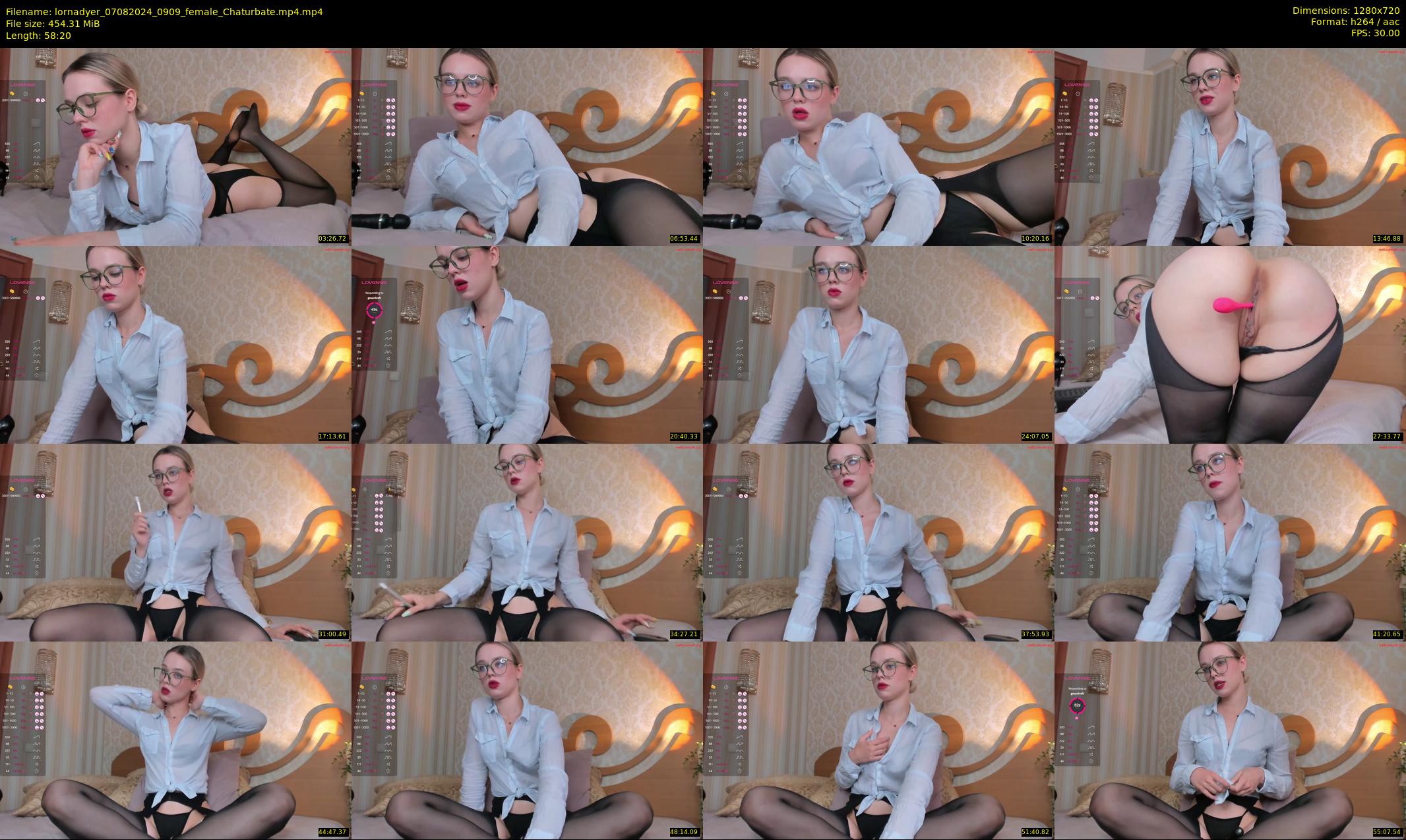 lornadyer — 59 minute Chaturbate female cam show recording, 720p, Aug 7, 2024