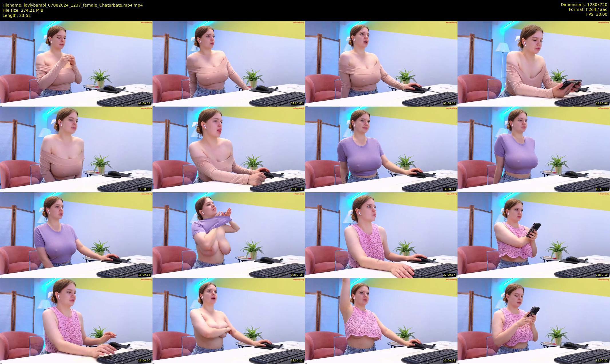 lovlybambi — 34 minute Chaturbate female cam show recording, 720p, Aug 7, 2024