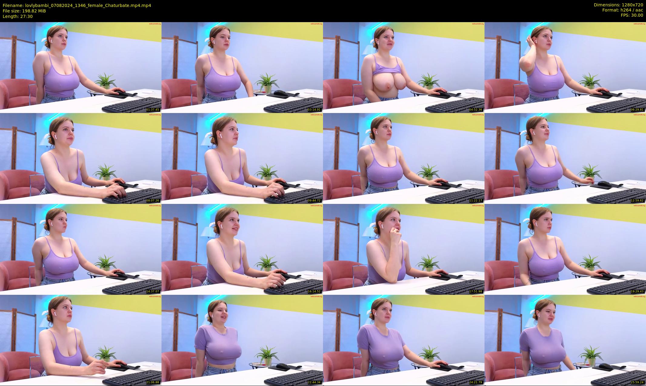 lovlybambi — 28 minute Chaturbate female cam show recording, 720p, Aug 7, 2024