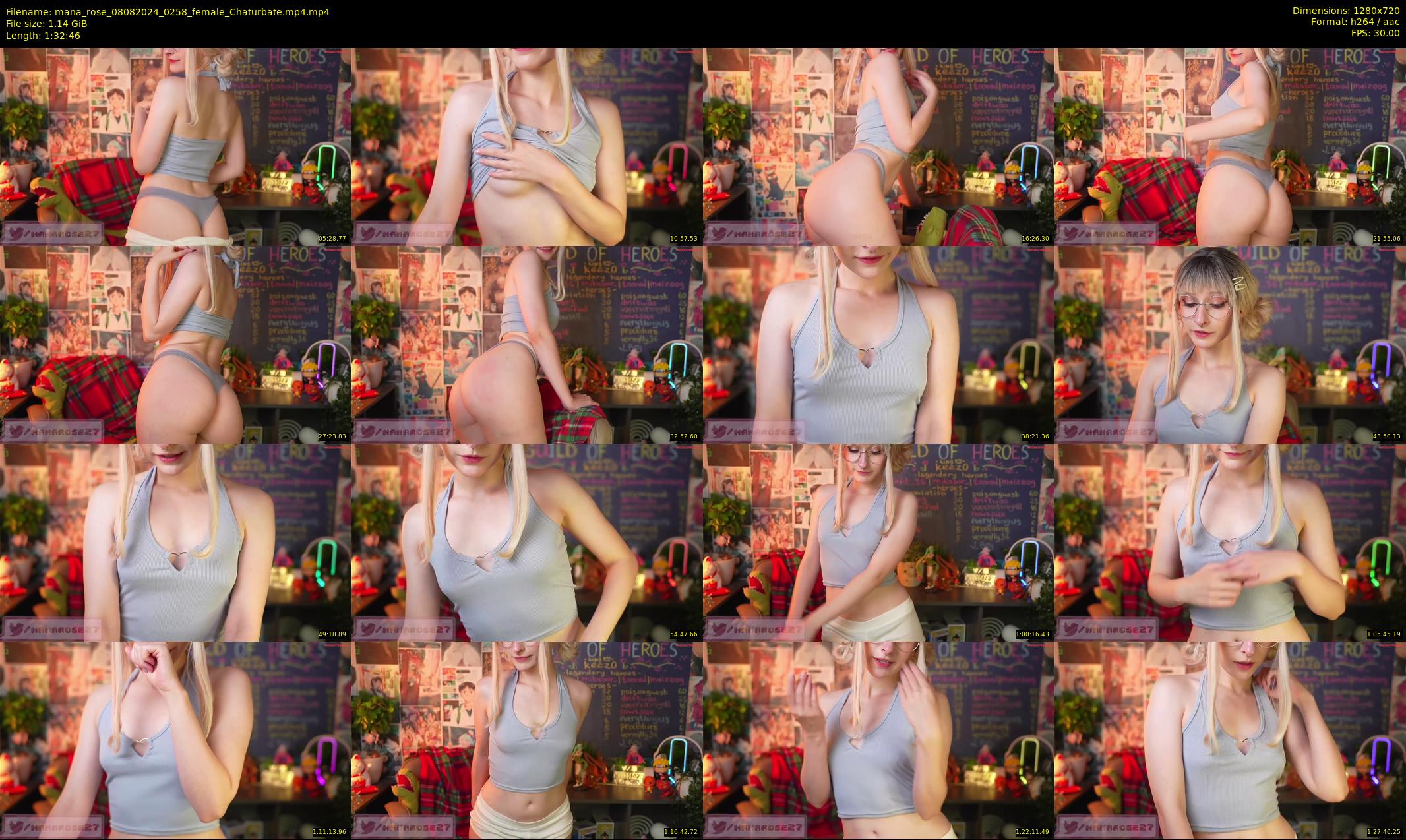 mana_rose — 93 minute Chaturbate female cam show recording, 720p, Aug 8, 2024
