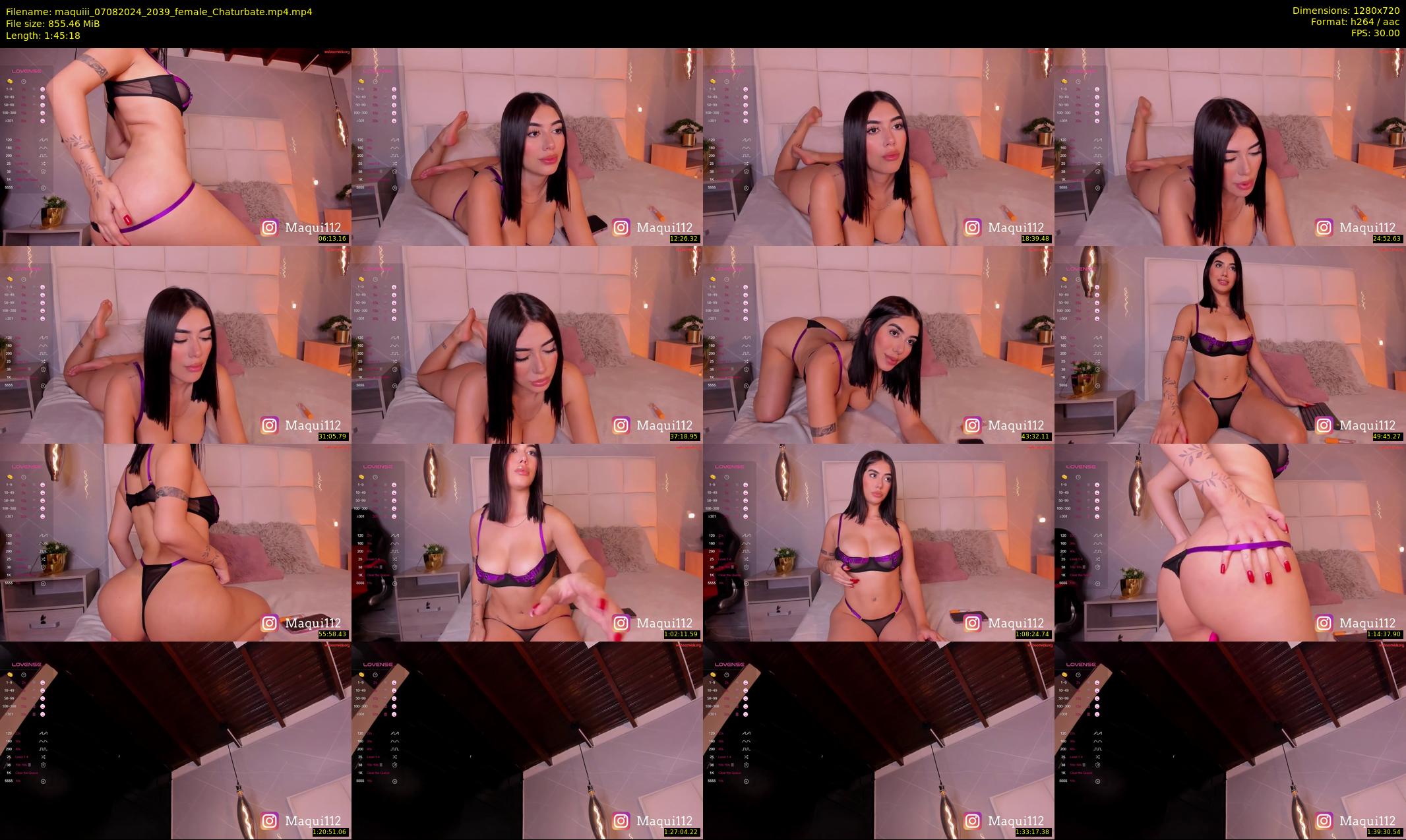 maquiii — 106 minute Chaturbate female cam show recording, 720p, Aug 7, 2024