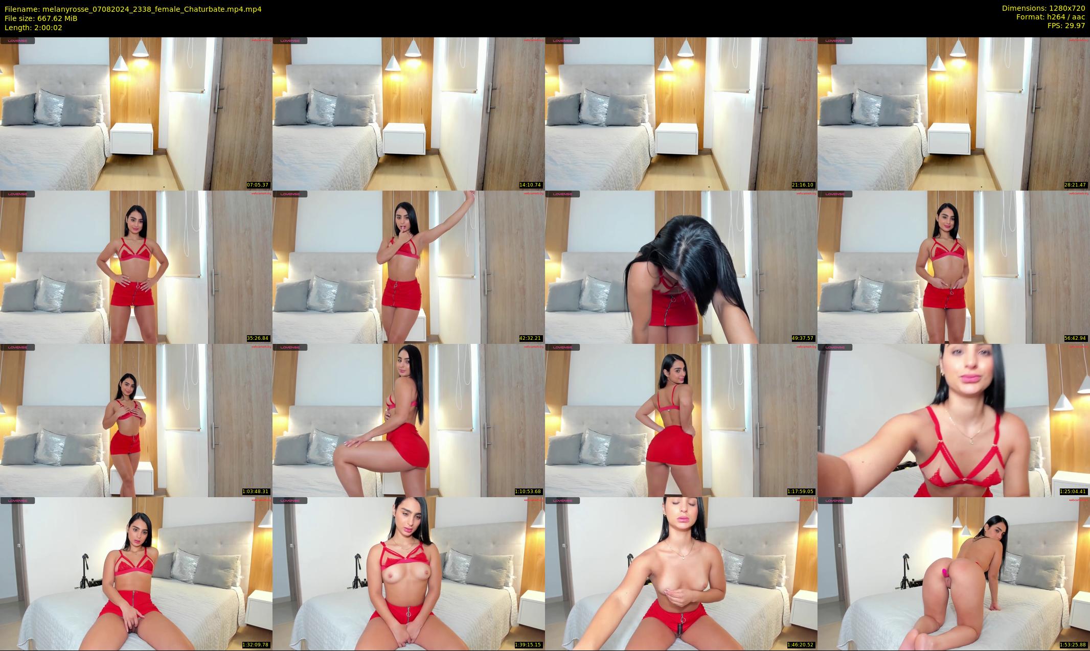 melanyrosse — 121 minute Chaturbate female cam show recording, 720p, Aug 7, 2024