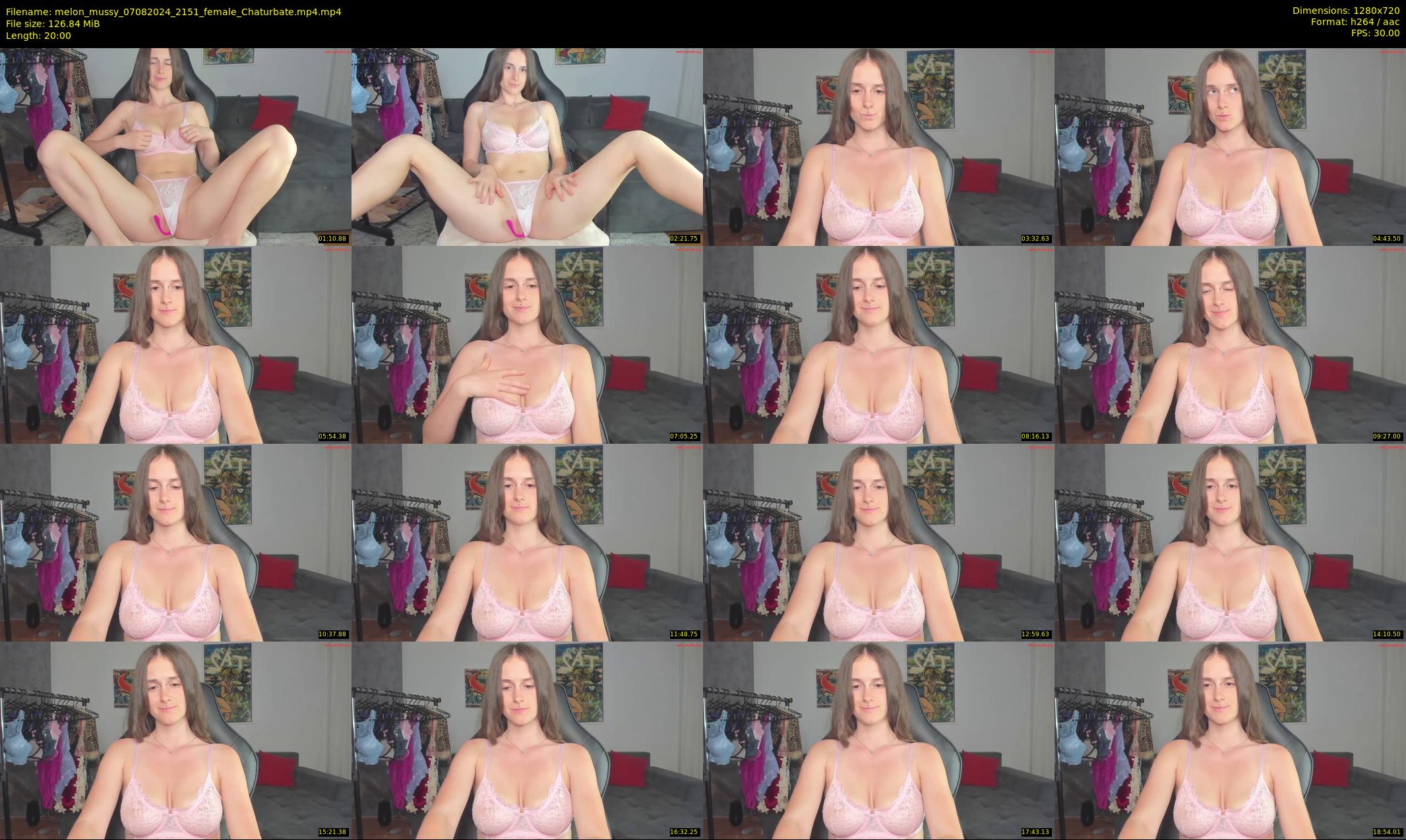 melon_mussy — 20 minute Chaturbate female cam show recording, 720p, Aug 7, 2024