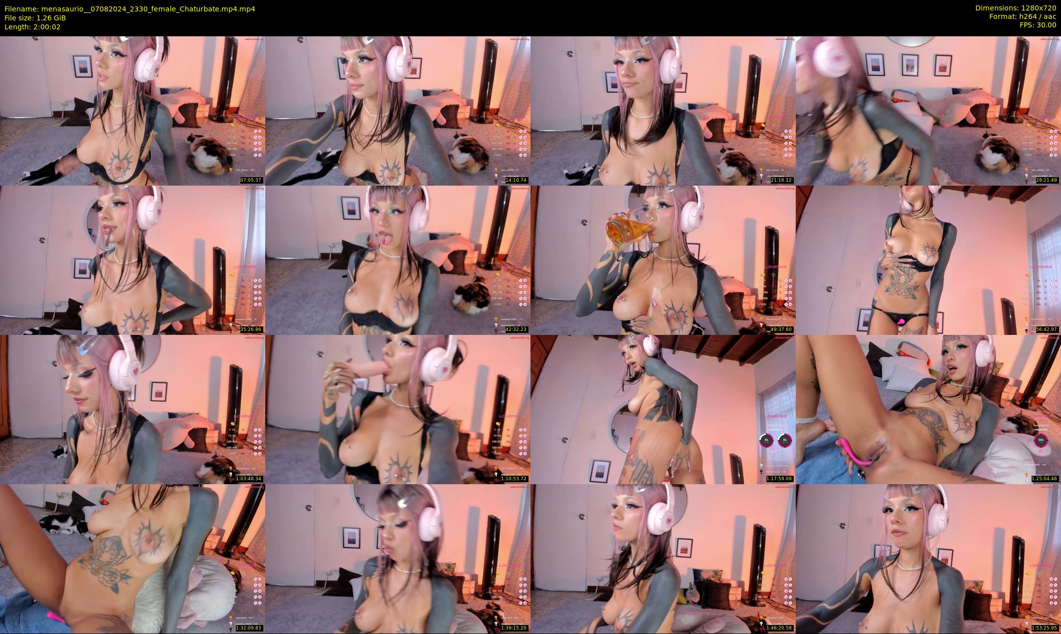 menasaurio_ — 121 minute Chaturbate female cam show recording, 720p, Aug 7, 2024