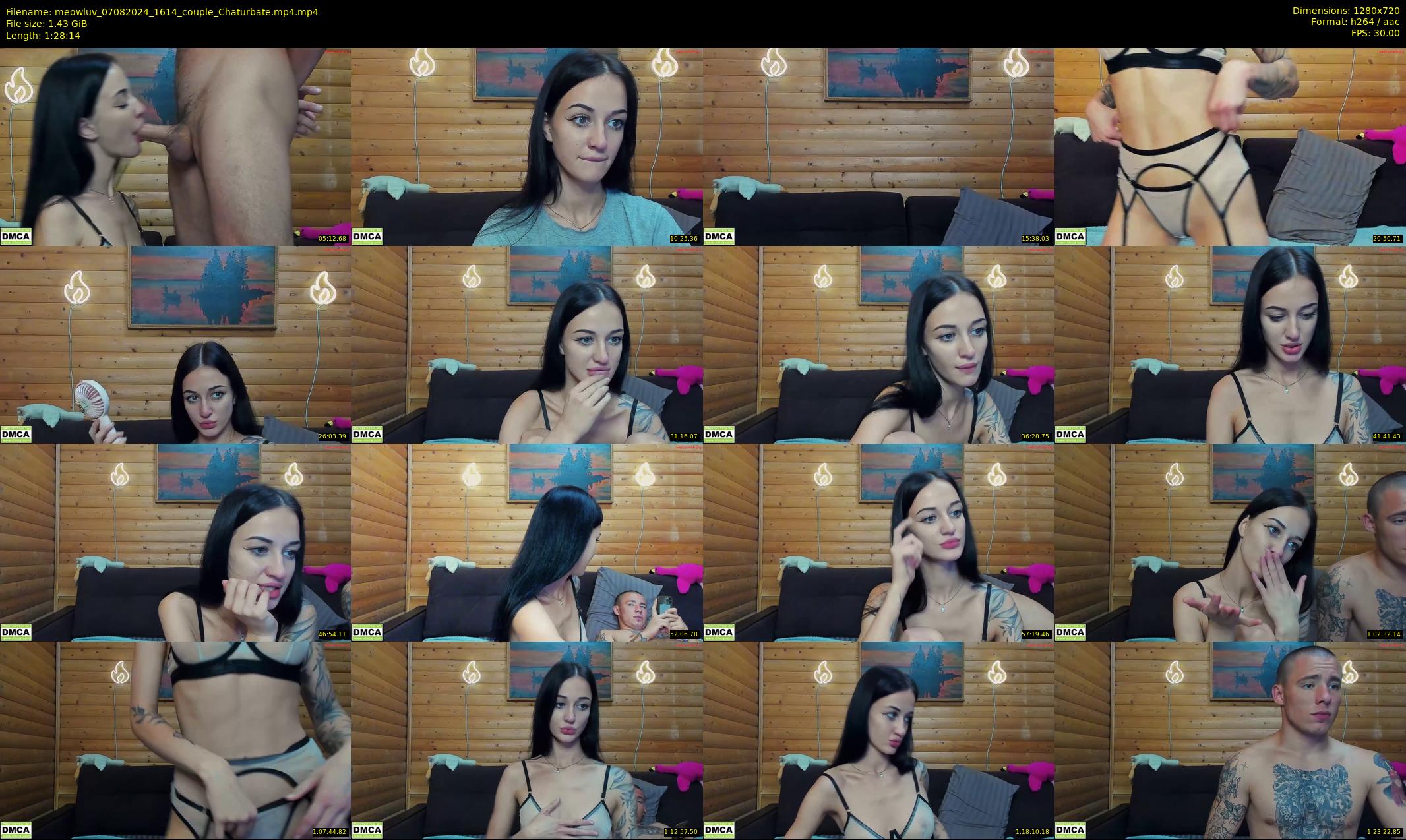 meowluv — 89 minute Chaturbate couple cam show recording, 720p, Aug 7, 2024