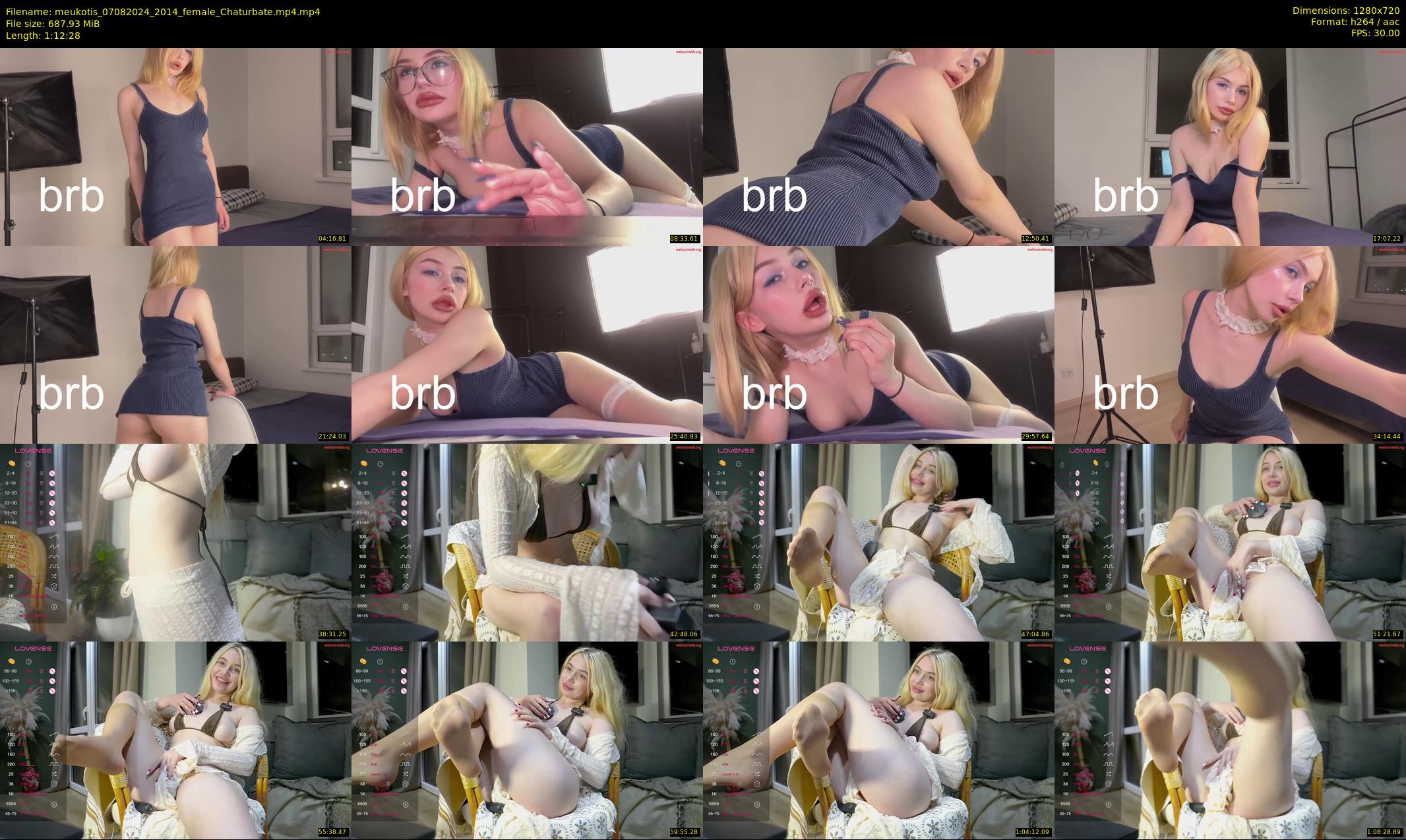 meukotis — 73 minute Chaturbate female cam show recording, 720p, Aug 7, 2024