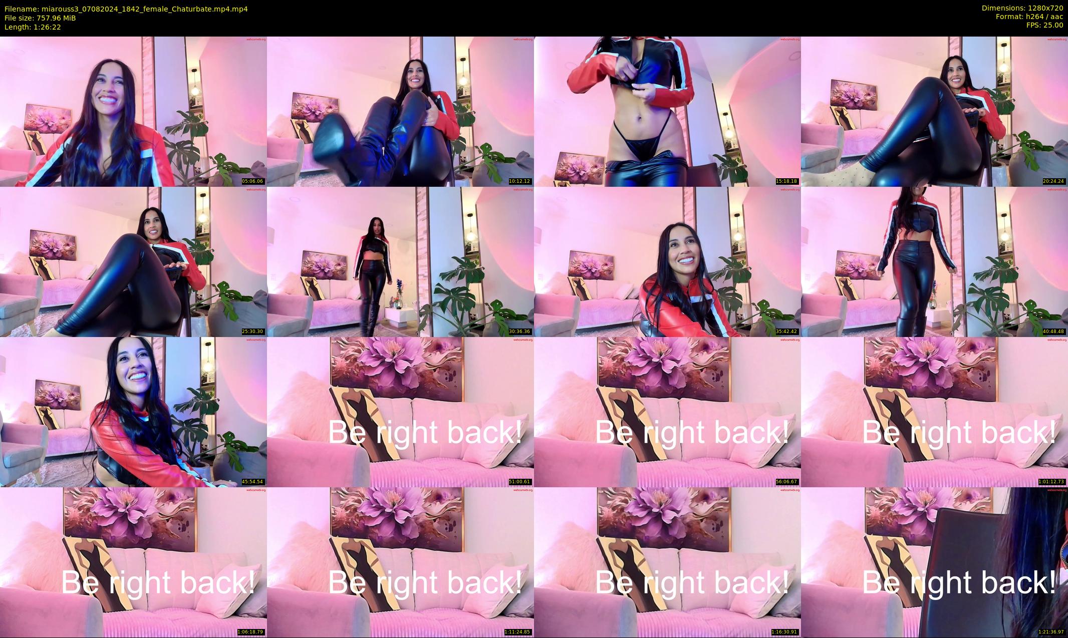 miarouss3 — 87 minute Chaturbate female cam show recording, 720p, Aug 7, 2024