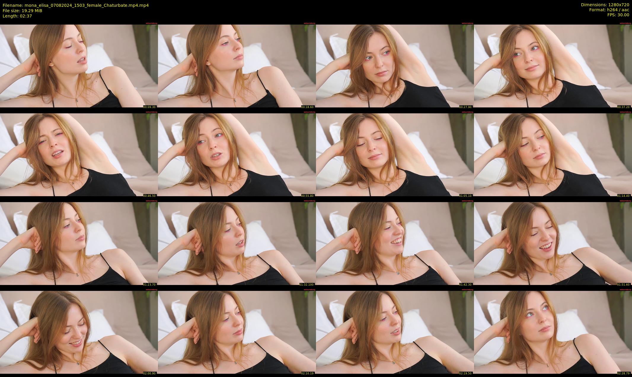 mona_elisa — 3 minute Chaturbate female cam show recording, 720p, Aug 7, 2024