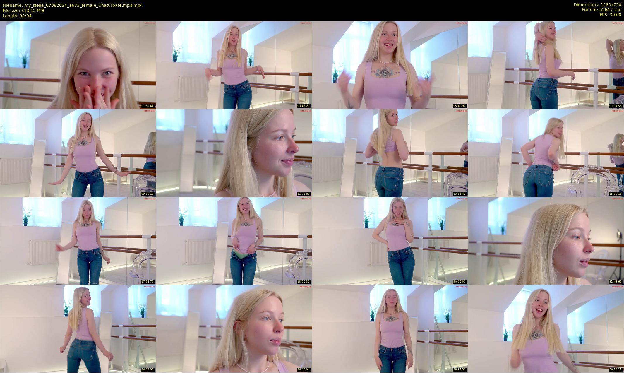 my_stella — 33 minute Chaturbate female cam show recording, 720p, Aug 7, 2024