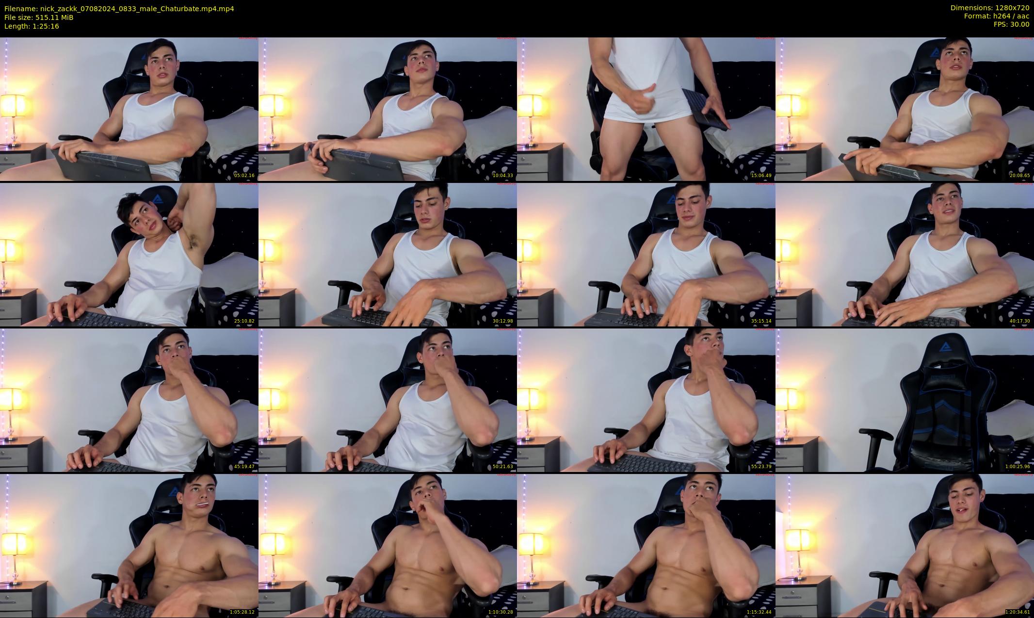 nick_zackk — 86 minute Chaturbate male cam show recording, 720p, Aug 7, 2024
