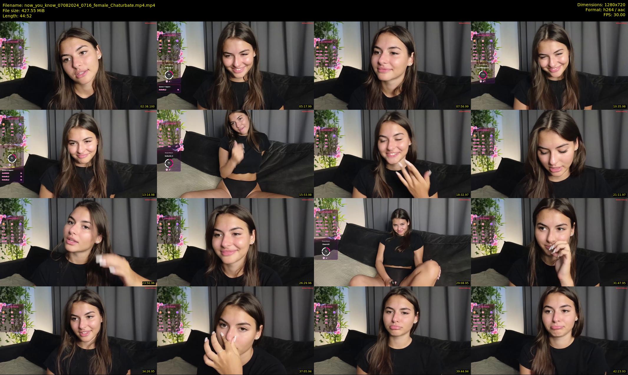 now_you_know — 45 minute Chaturbate female cam show recording, 720p, Aug 7, 2024