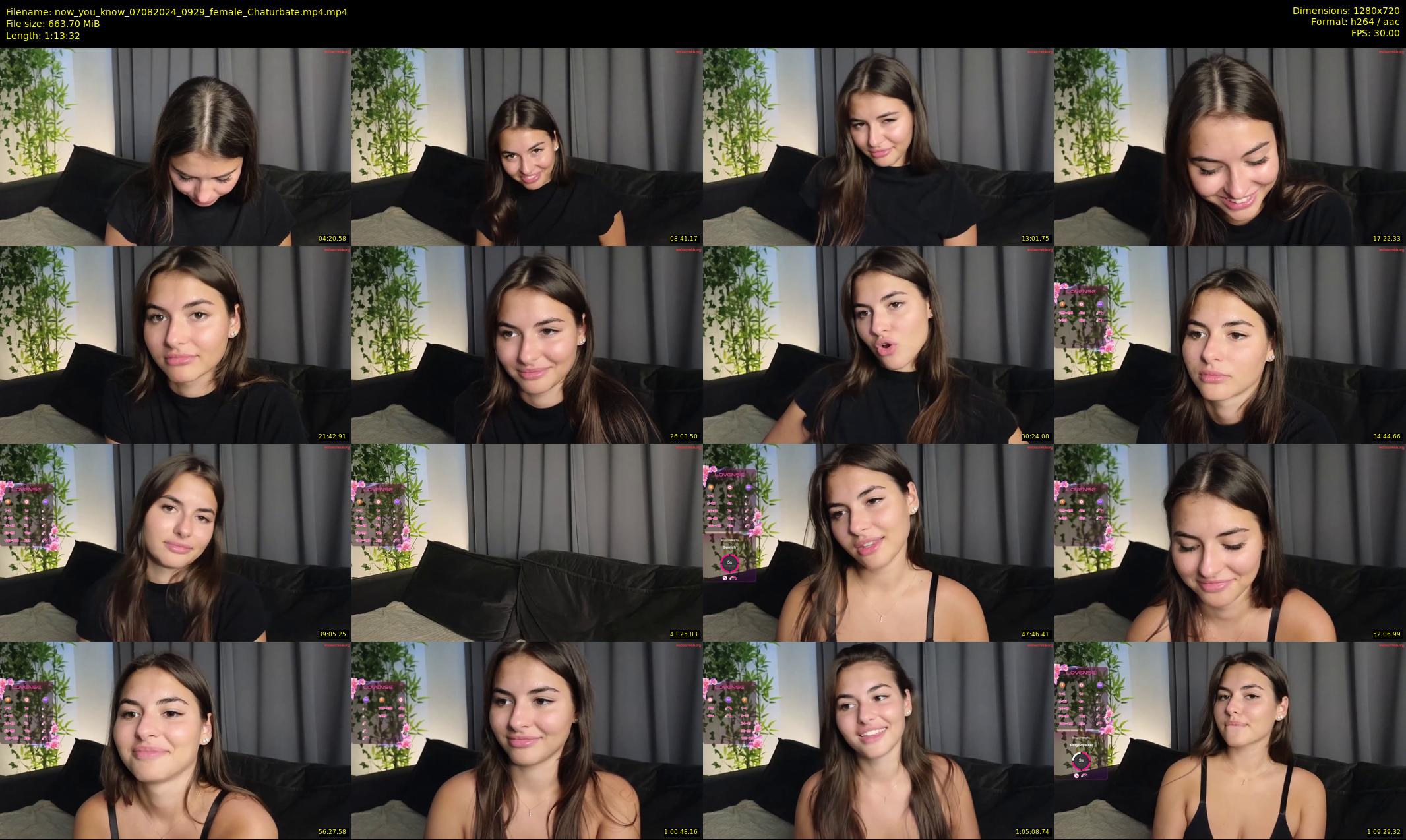 now_you_know — 74 minute Chaturbate female cam show recording, 720p, Aug 7, 2024