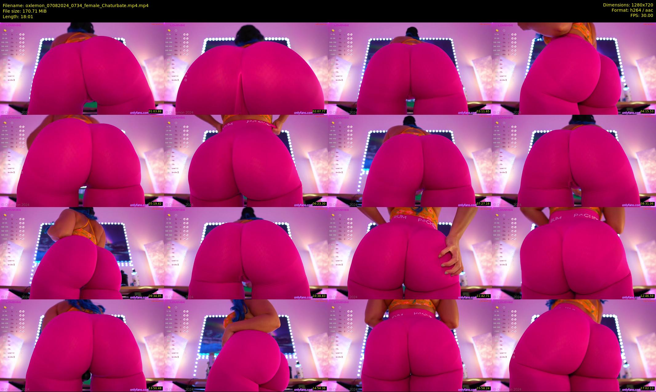 oxlemon — 19 minute Chaturbate female cam show recording, 720p, Aug 7, 2024