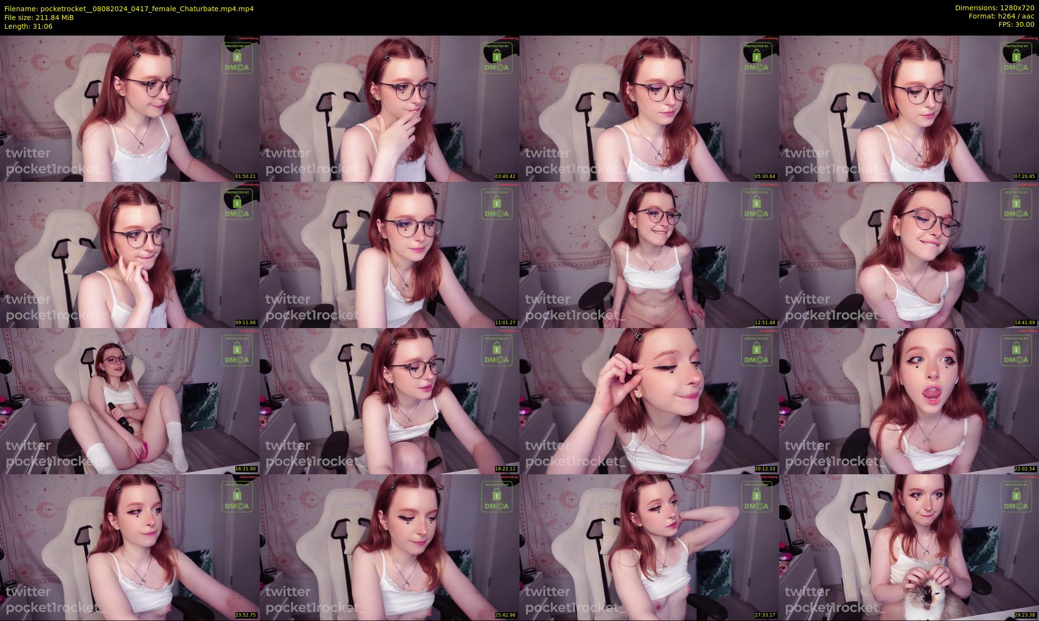 pocketrocket_ — 32 minute Chaturbate female cam show recording, 720p, Aug 8, 2024