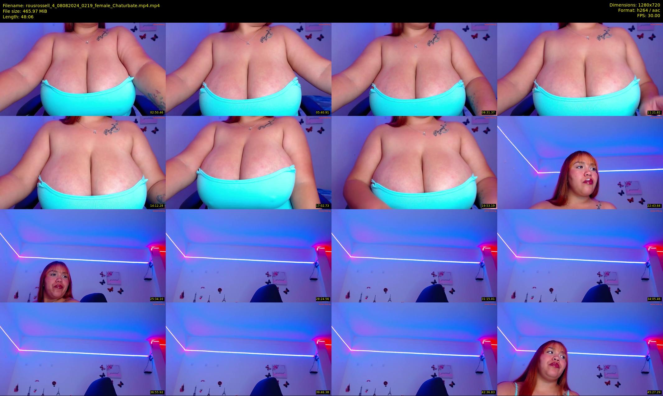 rousrossell_4 — 49 minute Chaturbate female cam show recording, 720p, Aug 8, 2024