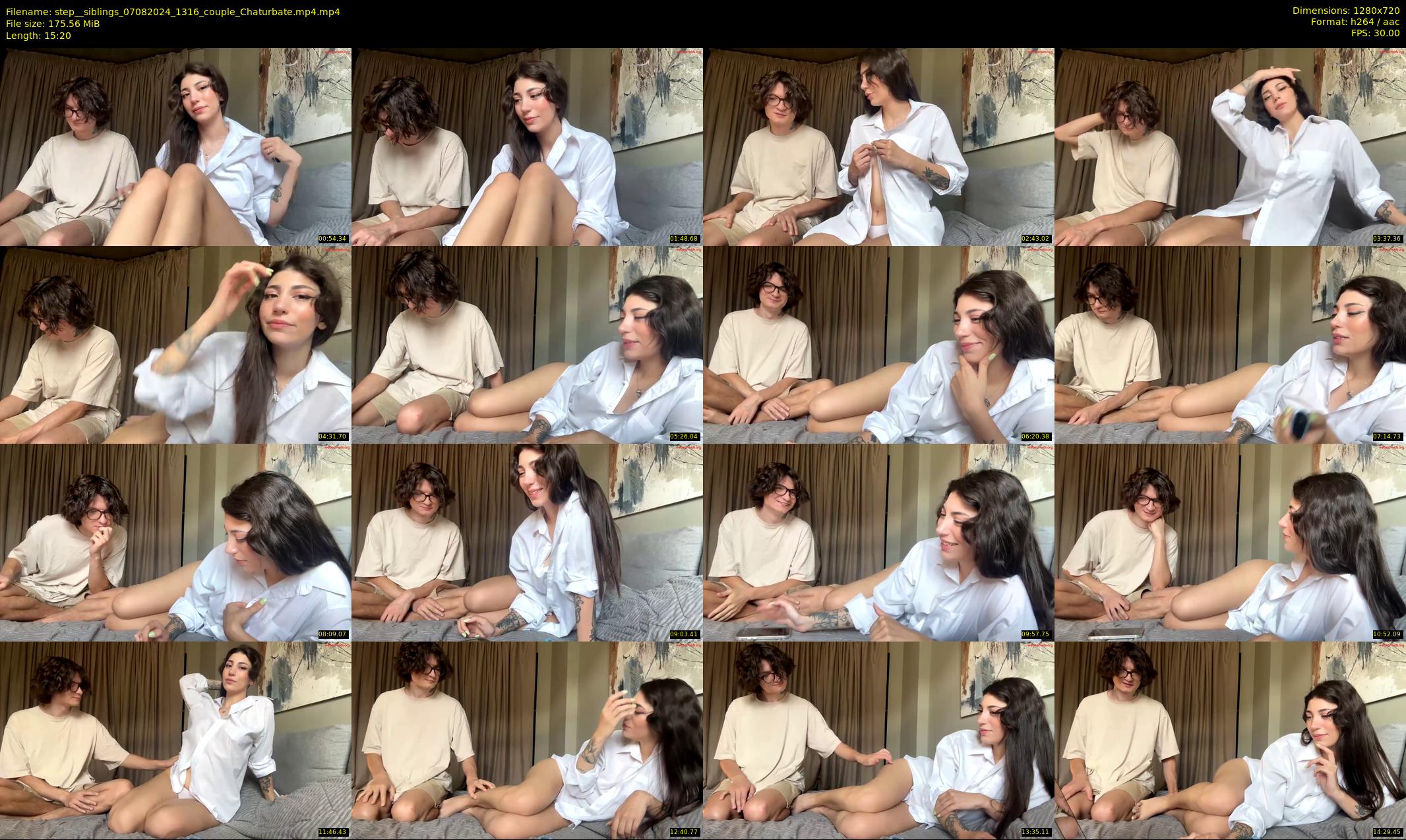 step__siblings — 16 minute Chaturbate couple cam show recording, 720p, Aug 7, 2024