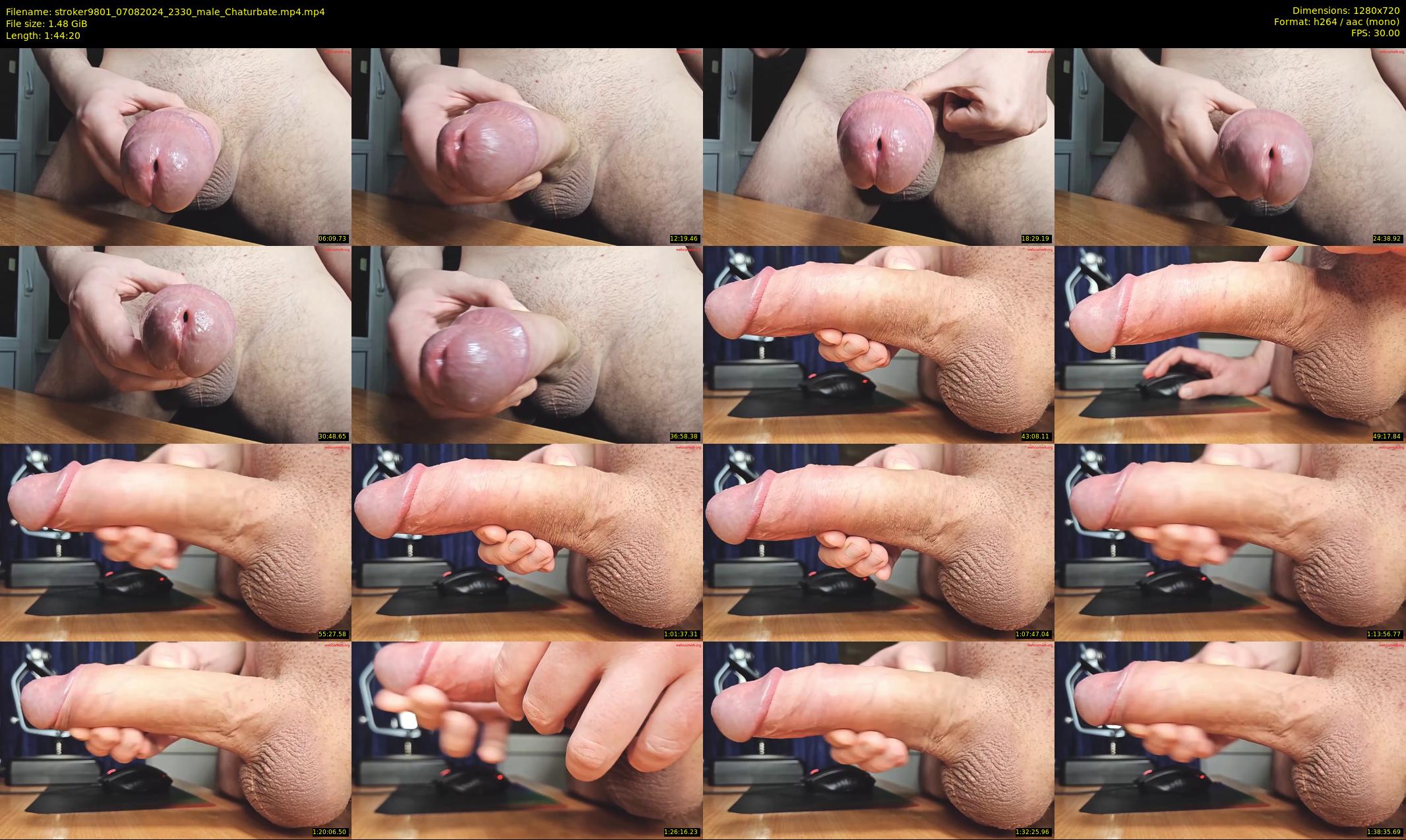 stroker9801 — 105 minute Chaturbate male cam show recording, 720p, Aug 7, 2024