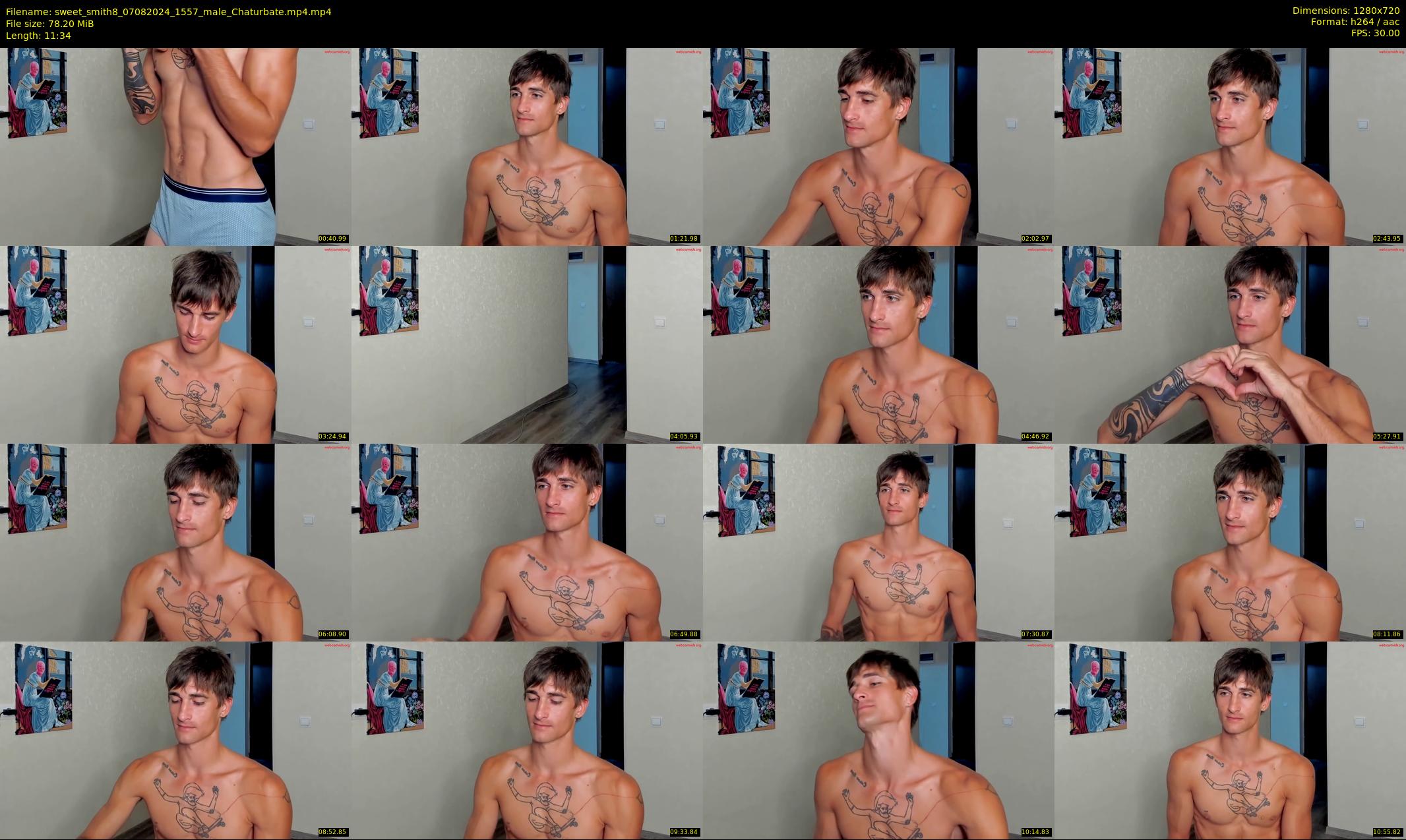 sweet_smith8 — 12 minute Chaturbate male cam show recording, 720p, Aug 7, 2024