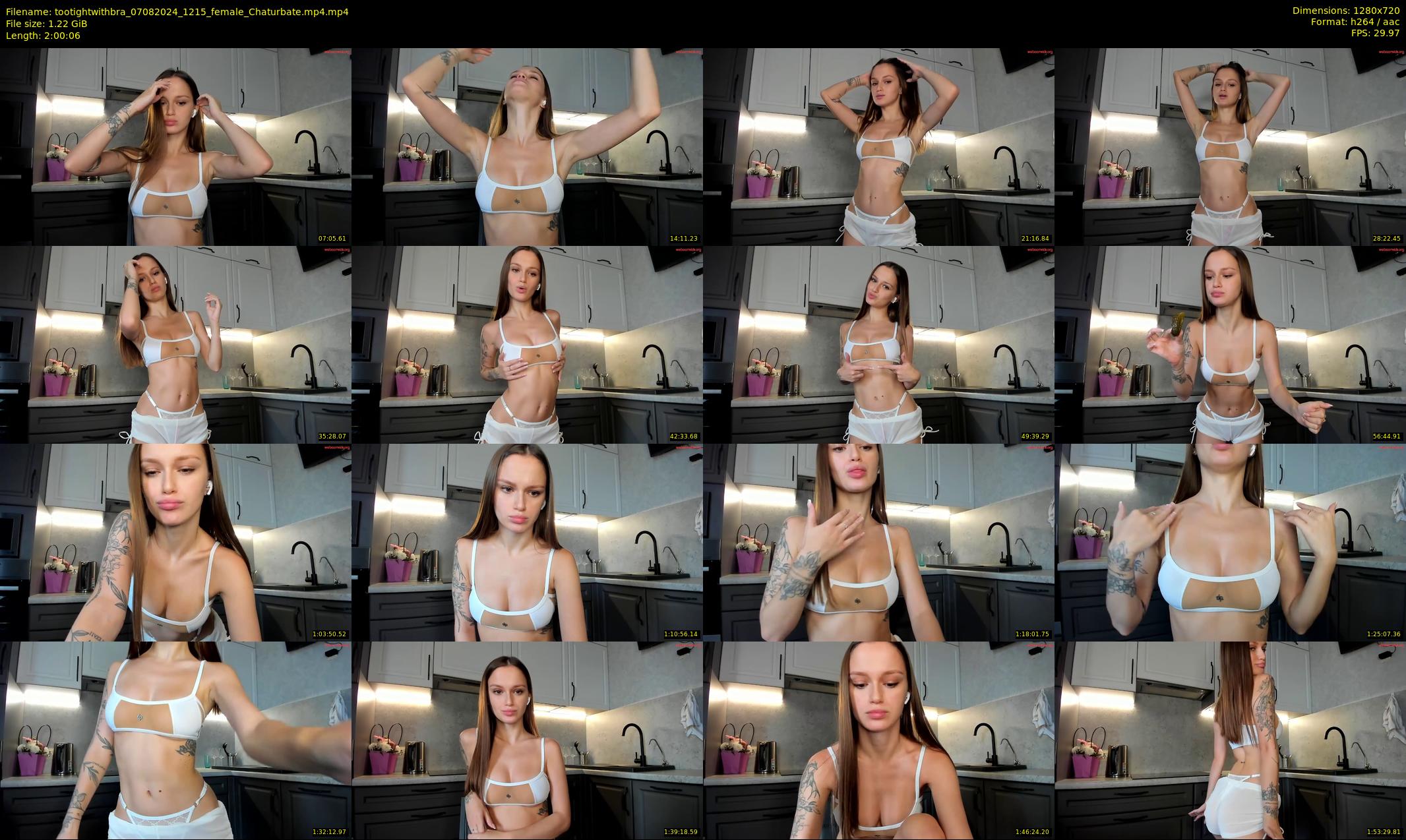 tootightwithbra — 121 minute Chaturbate female cam show recording, 720p, Aug 7, 2024