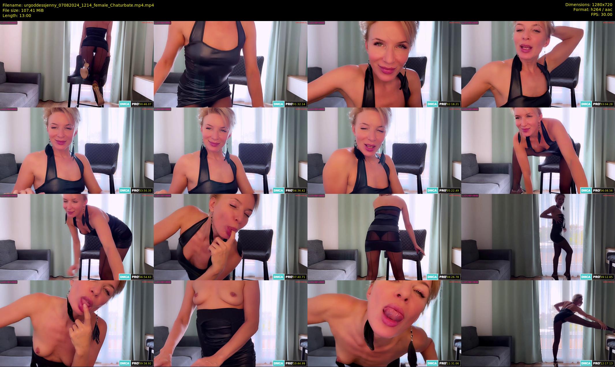 urgoddessjenny — 13 minute Chaturbate female cam show recording, 720p, Aug 7, 2024