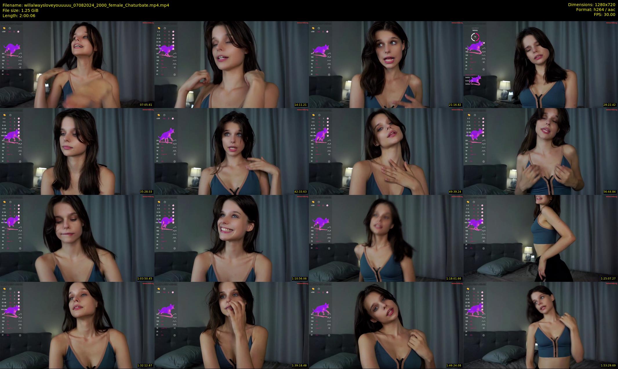 willalwaysloveyouuuuu — 121 minute Chaturbate female cam show recording, 720p, Aug 7, 2024