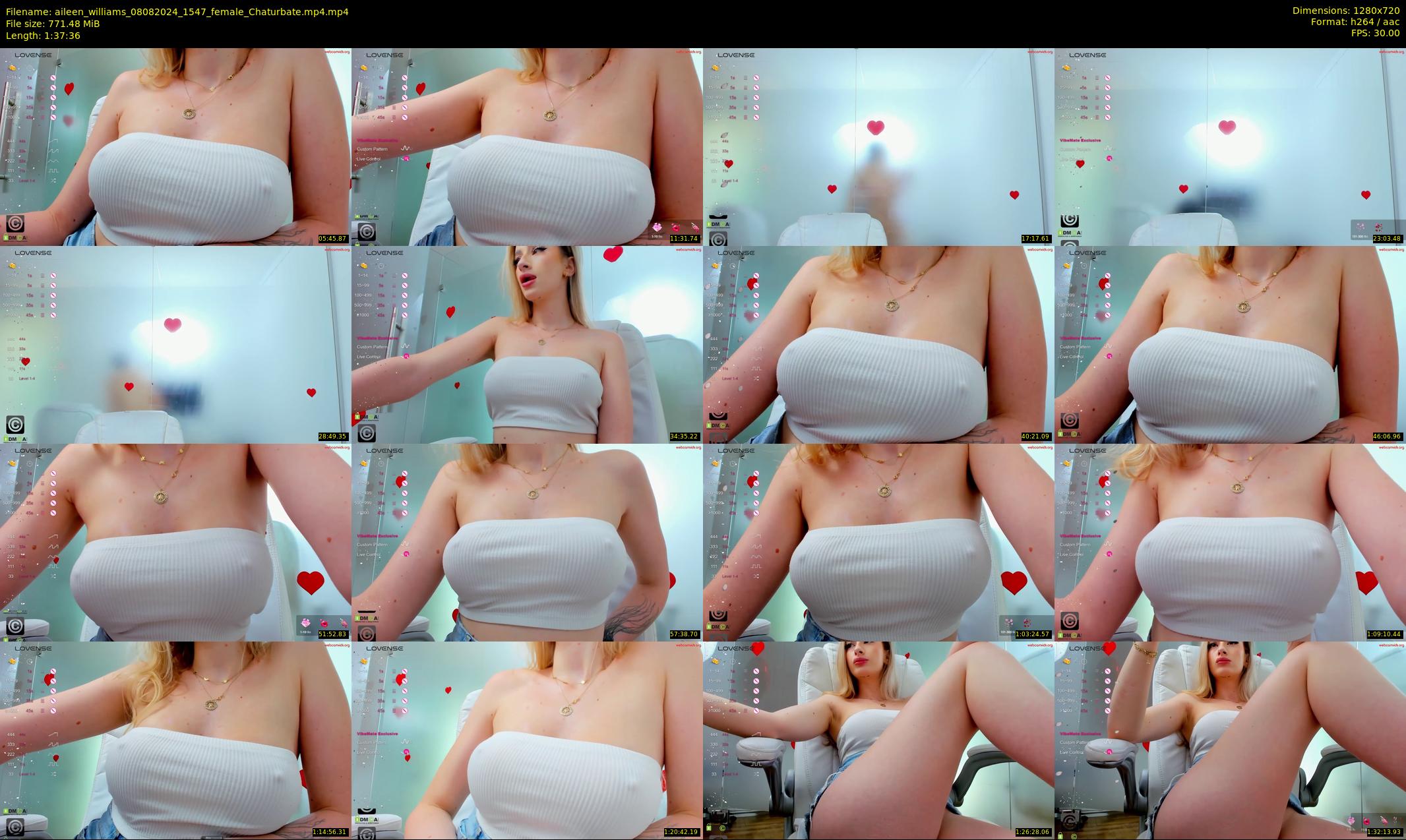 aileen_williams — 98 minute Chaturbate female cam show recording, 720p, Aug 8, 2024
