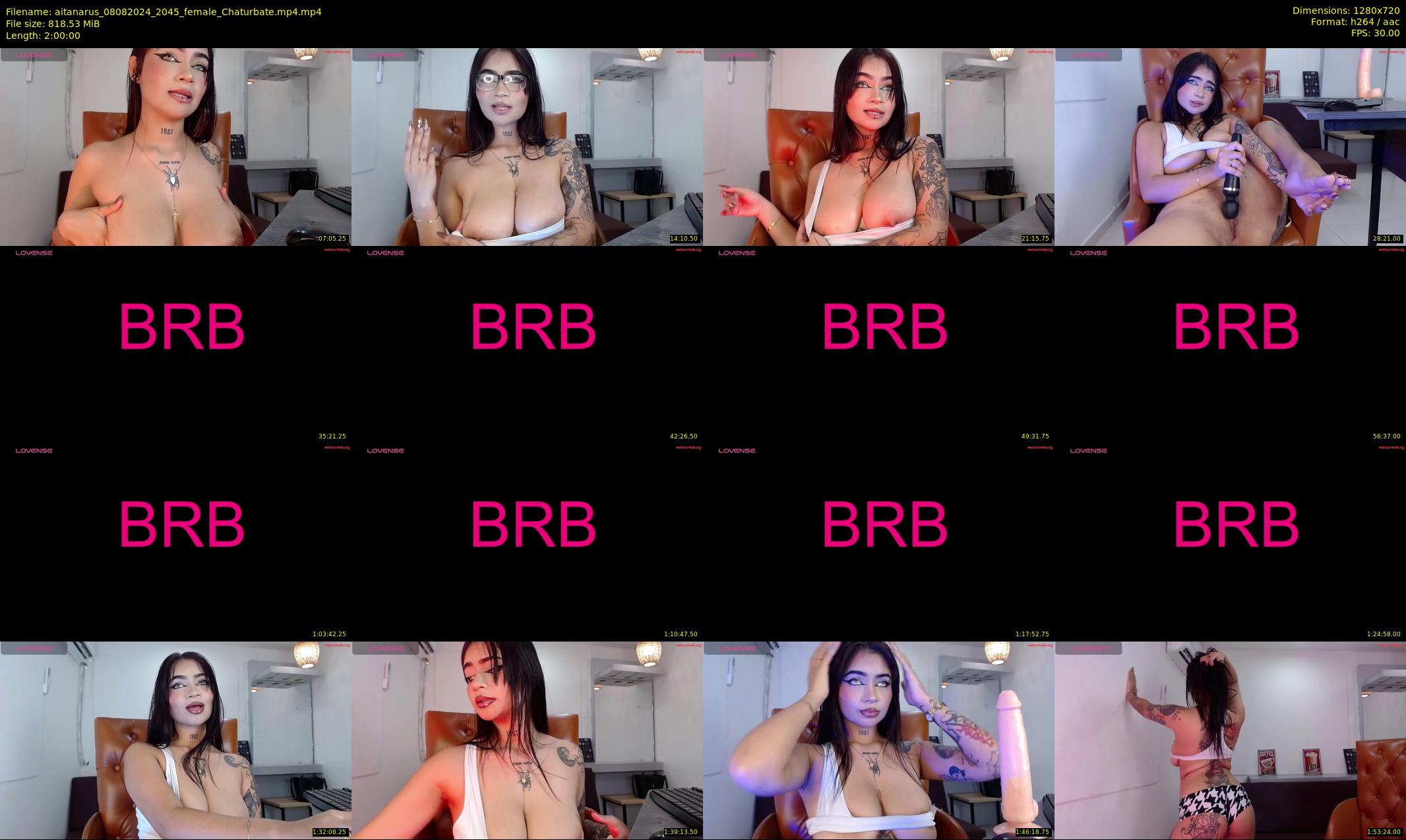 aitanarus — 120 minute Chaturbate female cam show recording, 720p, Aug 8, 2024