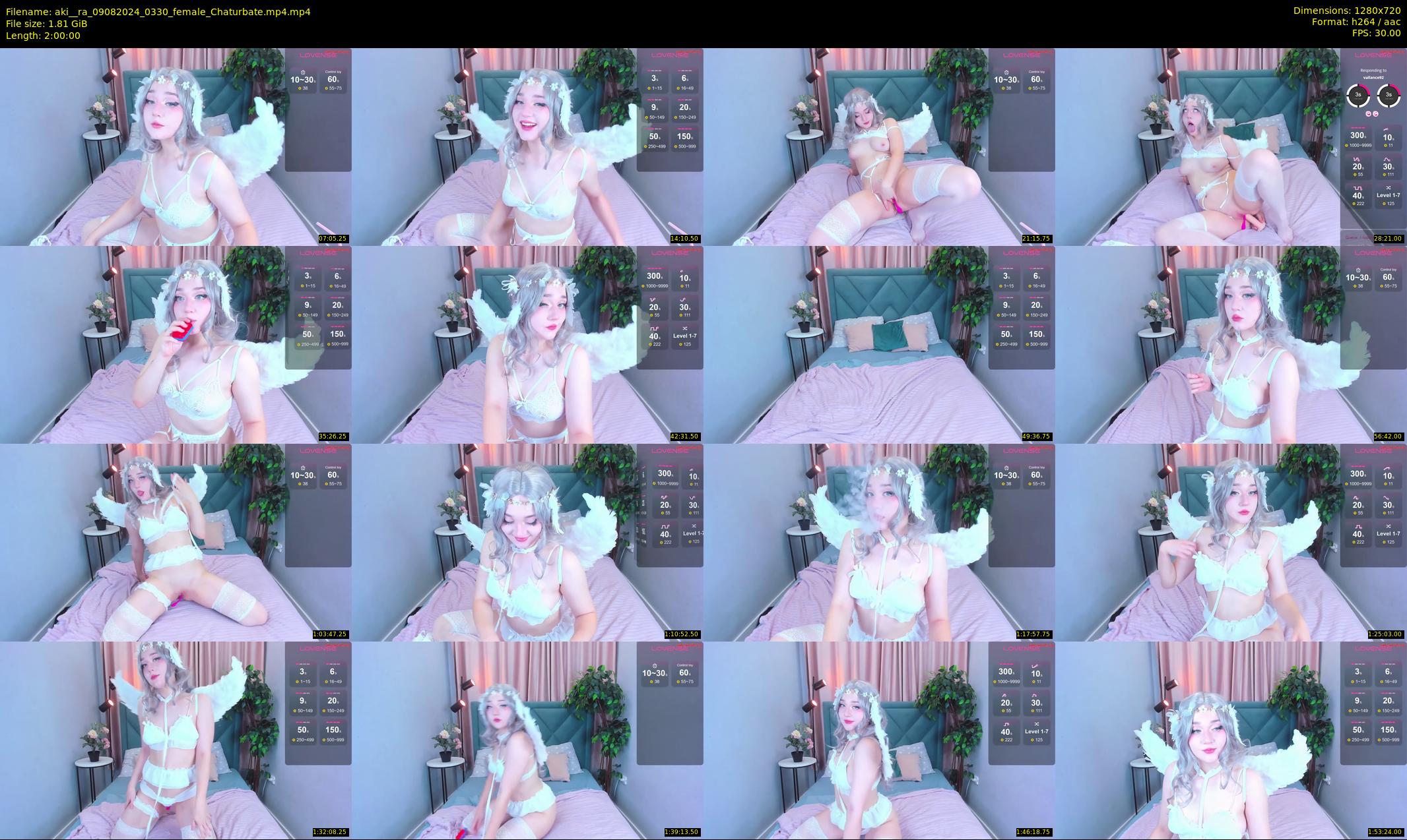 aki__ra — 120 minute Chaturbate female cam show recording, 720p, Aug 9, 2024