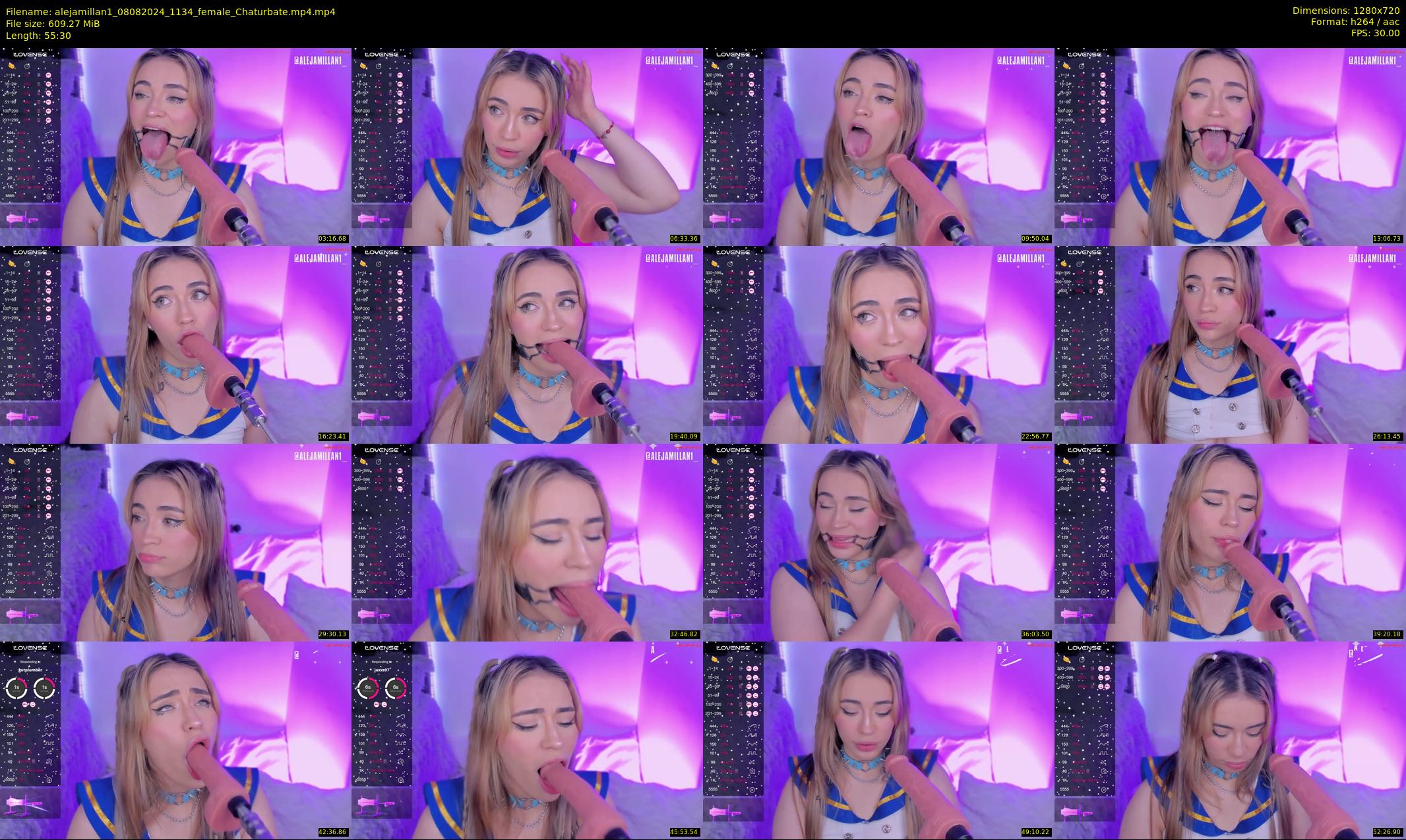 alejamillan1 — 56 minute Chaturbate female cam show recording, 720p, Aug 8, 2024