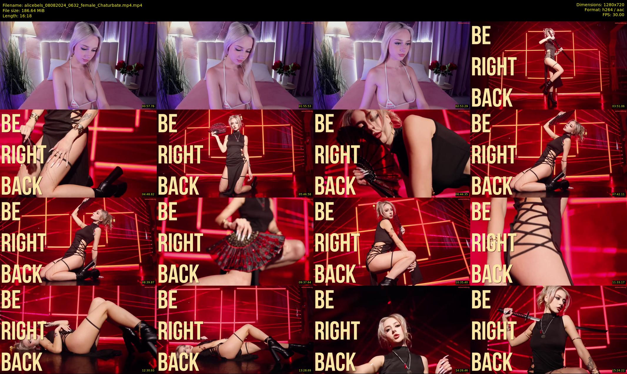 alicebels — 17 minute Chaturbate female cam show recording, 720p, Aug 8, 2024