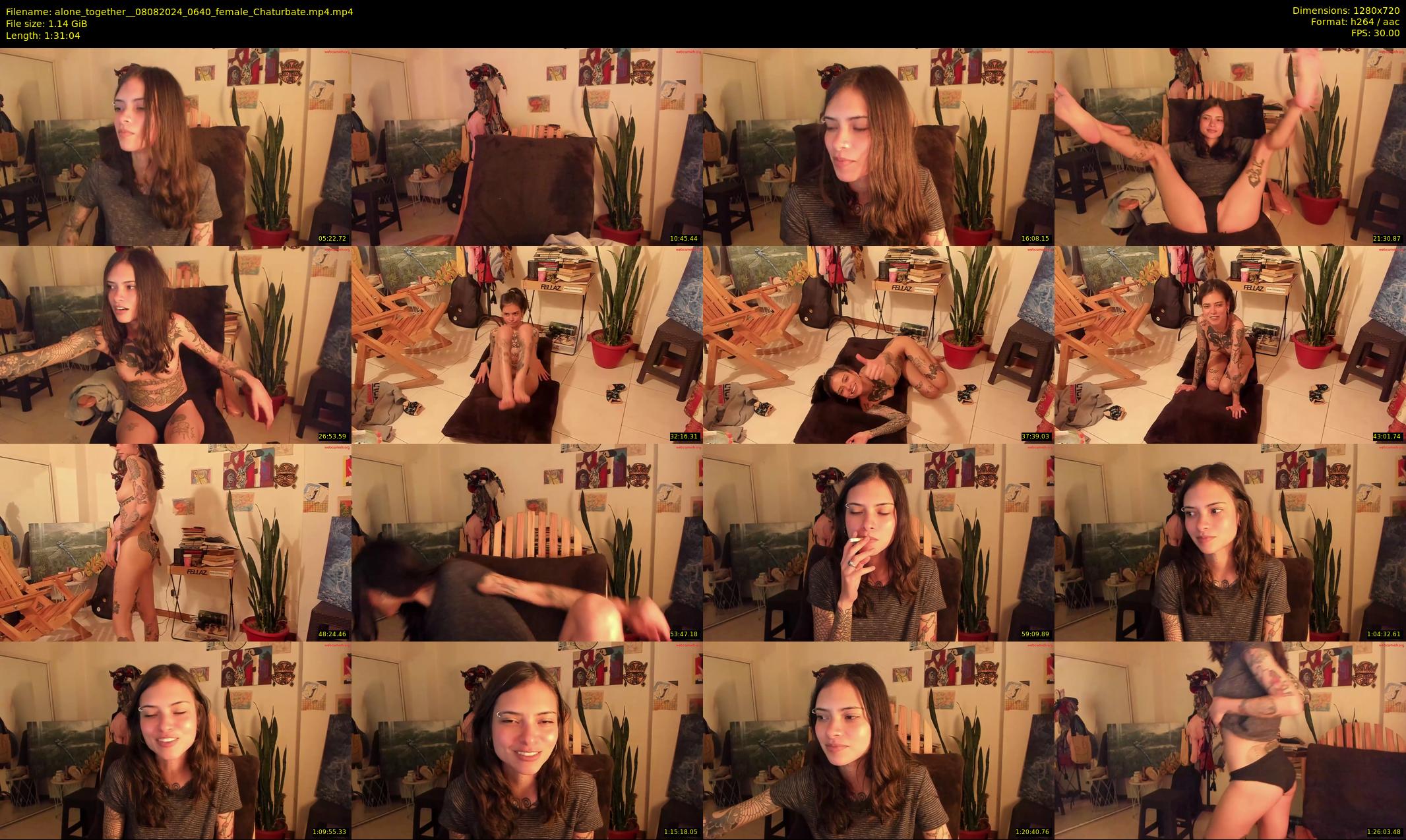 alone_together_ — 92 minute Chaturbate female cam show recording, 720p, Aug 8, 2024