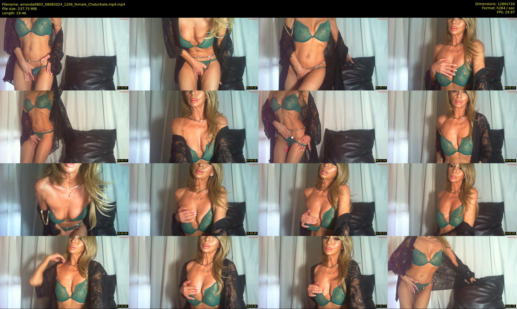 amanda0803 — 20 minute Chaturbate female cam show recording, 720p, Aug 8, 2024