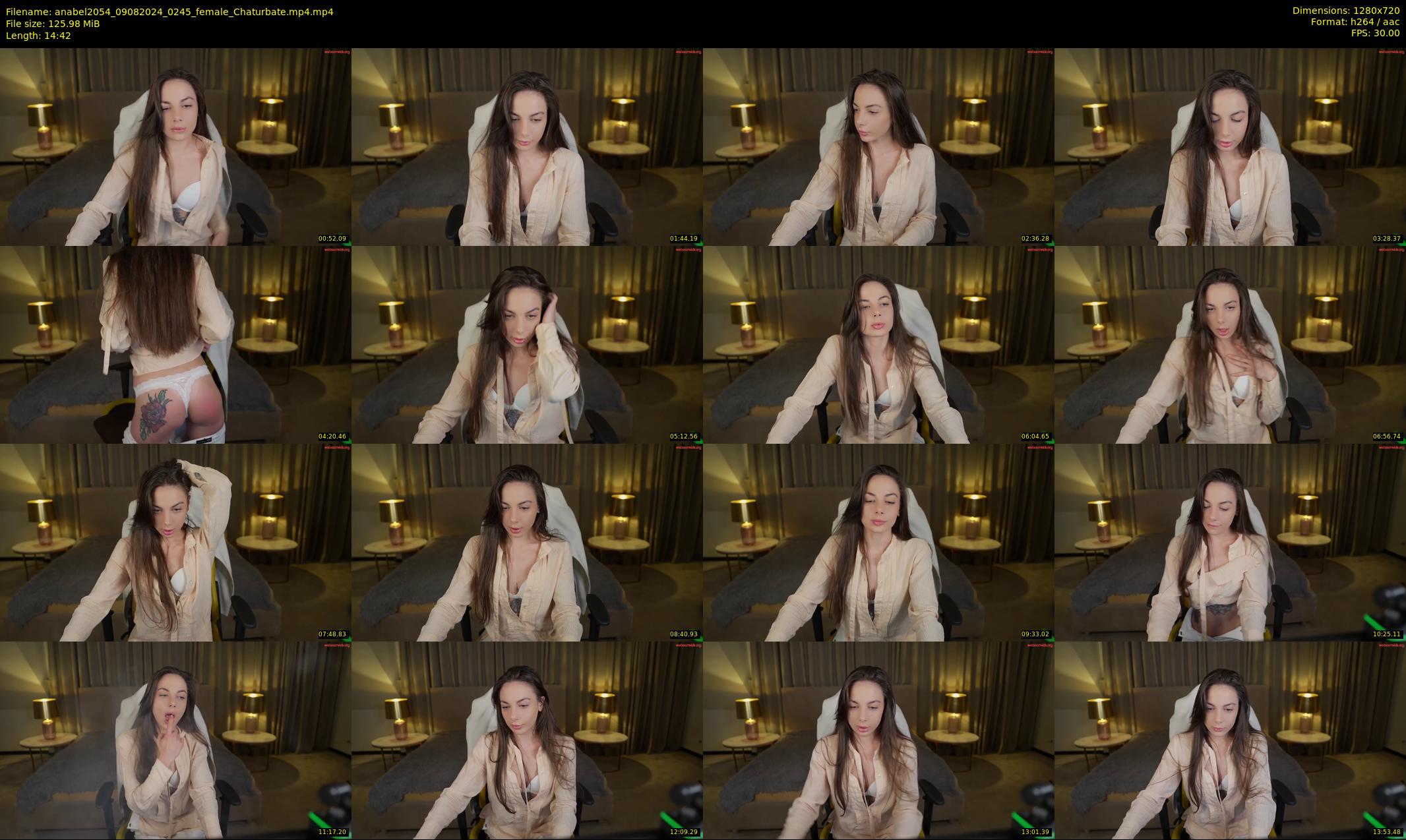 anabel2054 — 15 minute Chaturbate female cam show recording, 720p, Aug 9, 2024