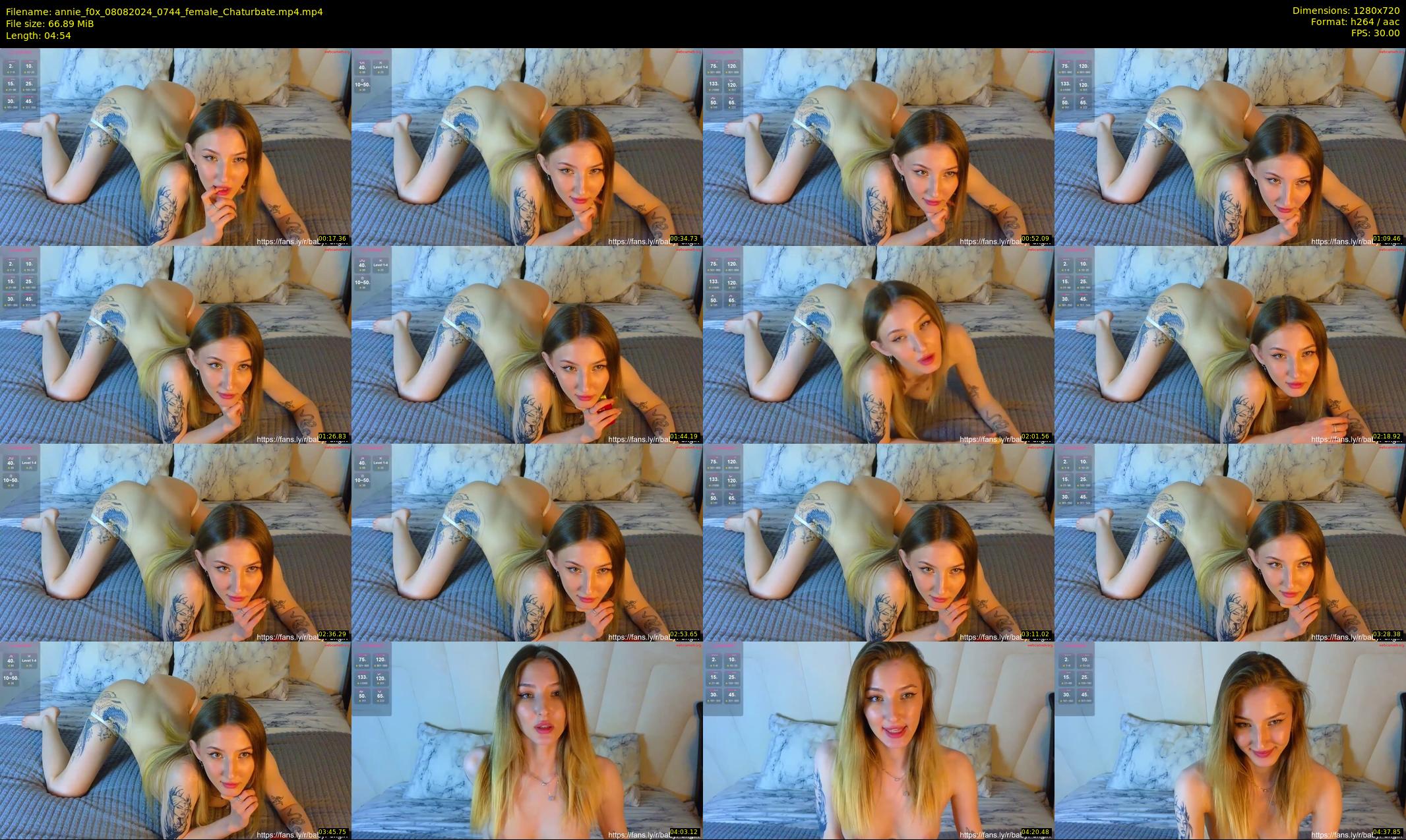 annie_f0x — 5 minute Chaturbate female cam show recording, 720p, Aug 8, 2024