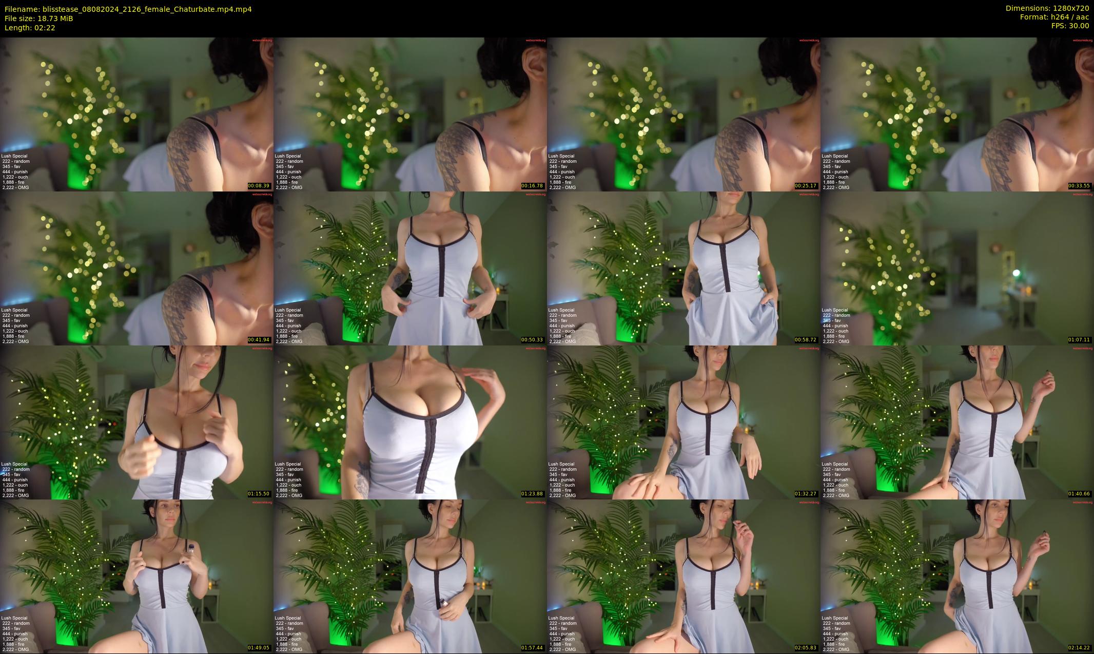 blisstease — 3 minute Chaturbate female cam show recording, 720p, Aug 8, 2024