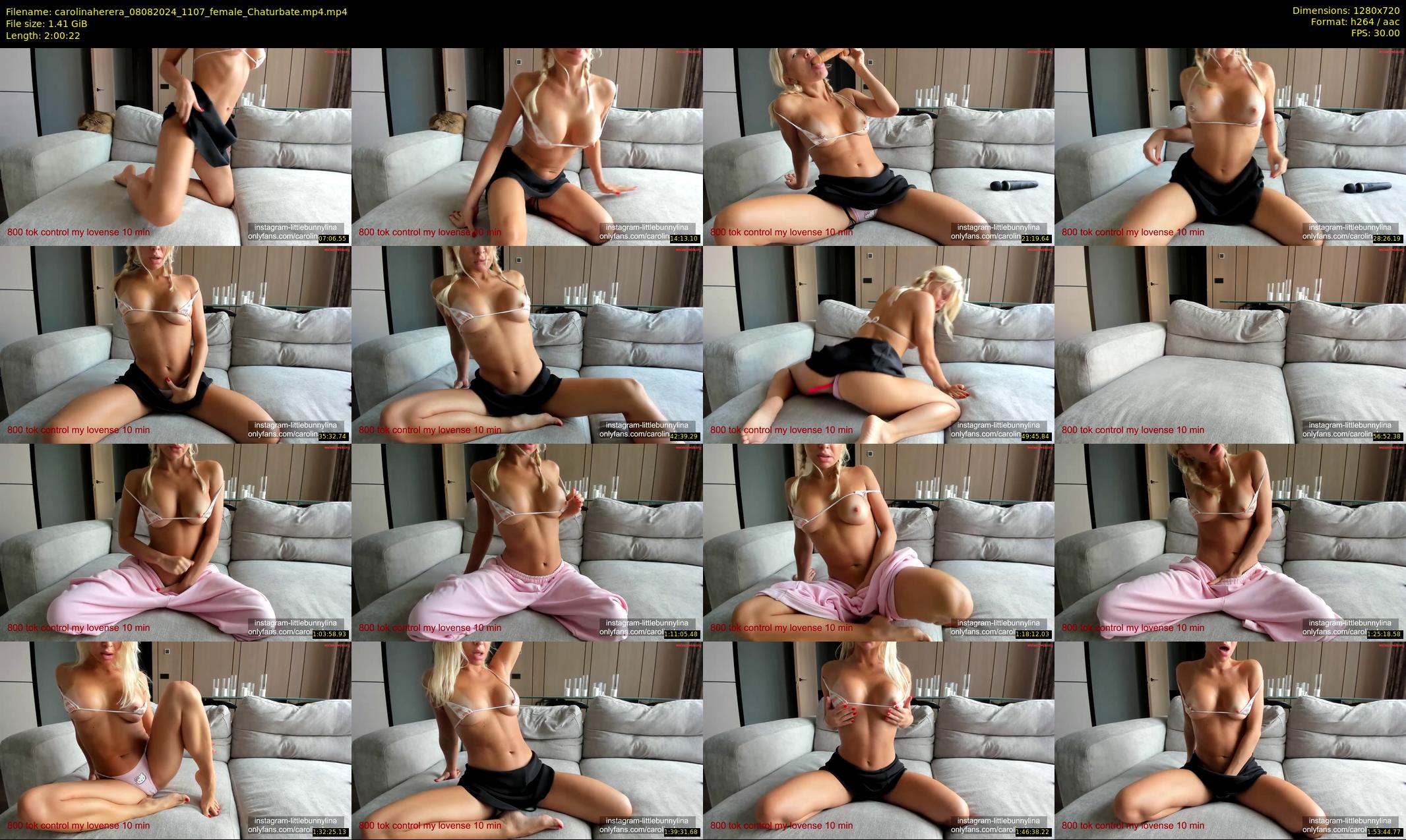 carolinaherera — 121 minute Chaturbate female cam show recording, 720p, Aug 8, 2024