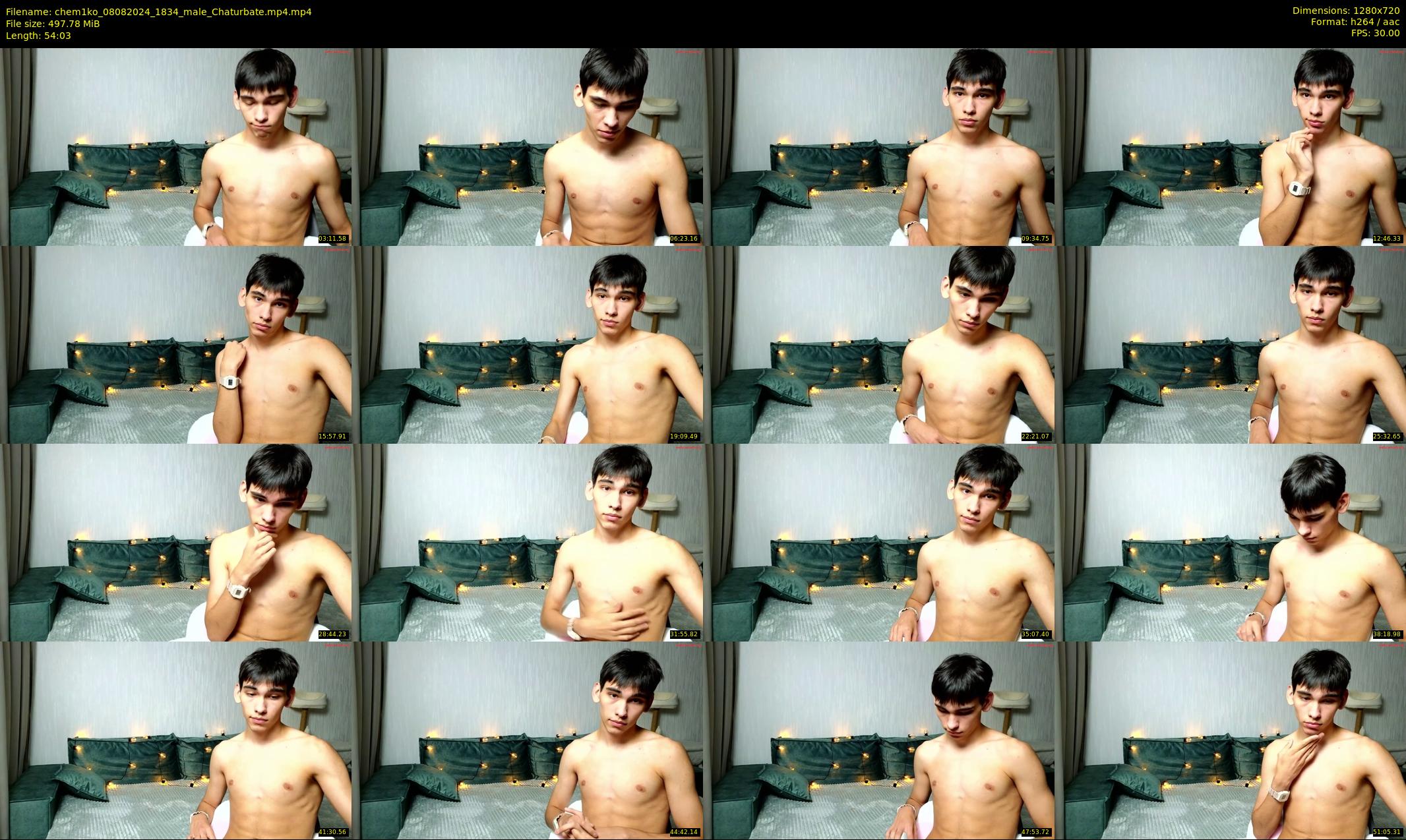chem1ko — 55 minute Chaturbate male cam show recording, 720p, Aug 8, 2024