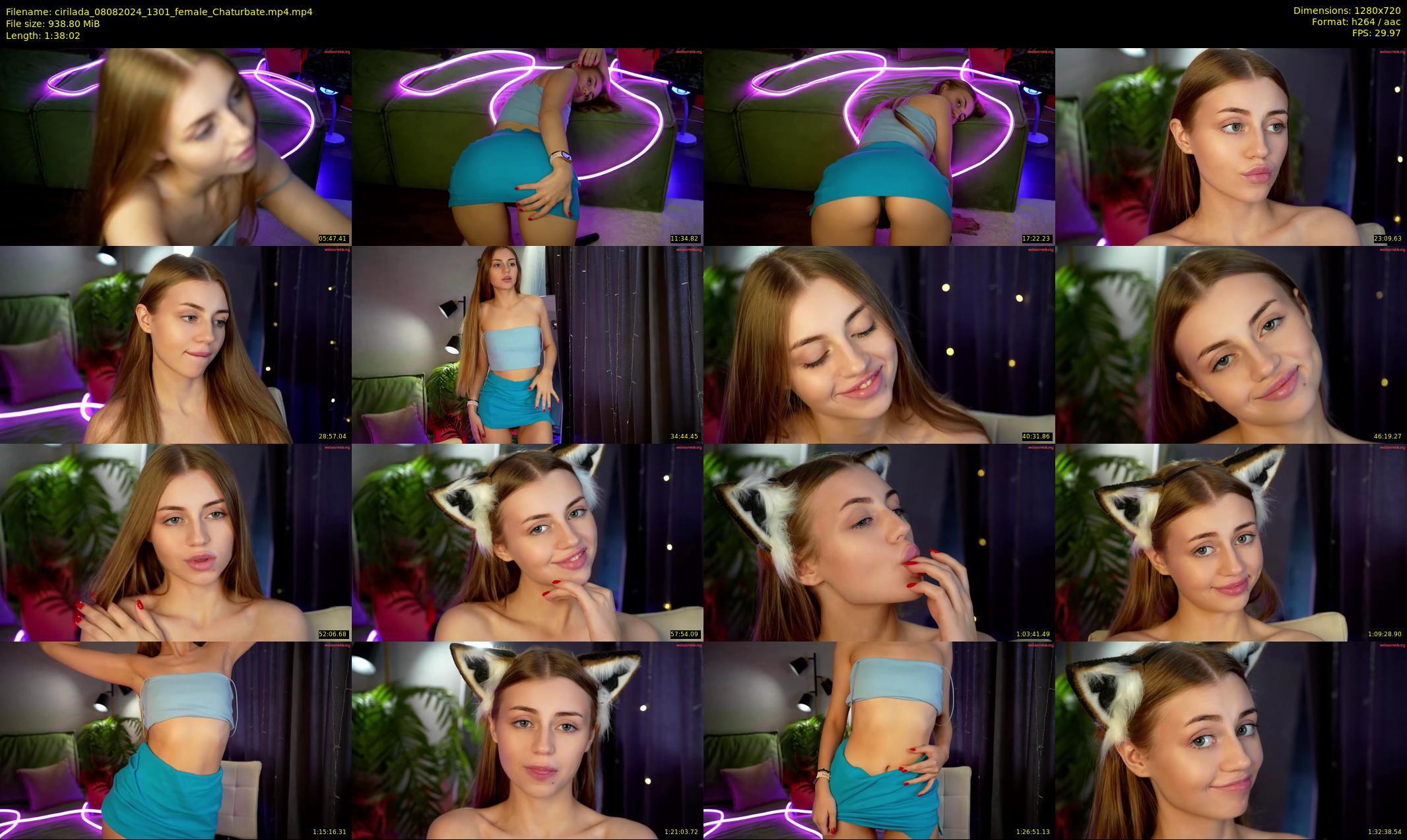 cirilada — 99 minute Chaturbate female cam show recording, 720p, Aug 8, 2024