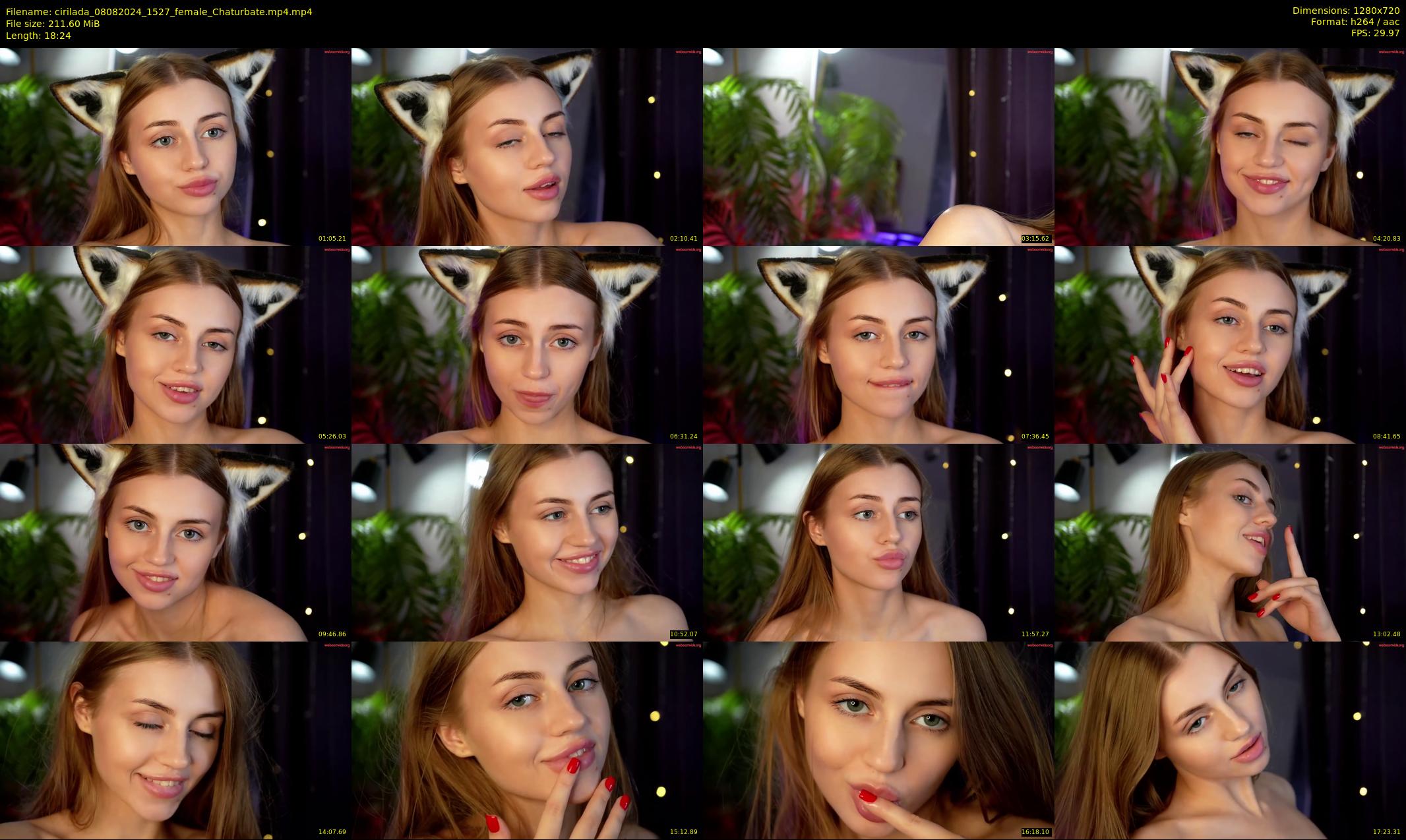 cirilada — 19 minute Chaturbate female cam show recording, 720p, Aug 8, 2024