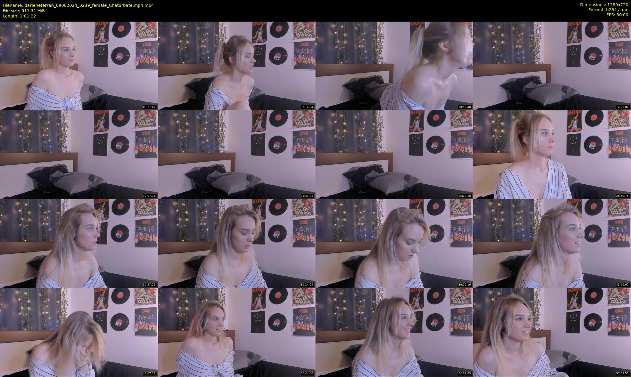 darleneferran — 62 minute Chaturbate female cam show recording, 720p, Aug 9, 2024
