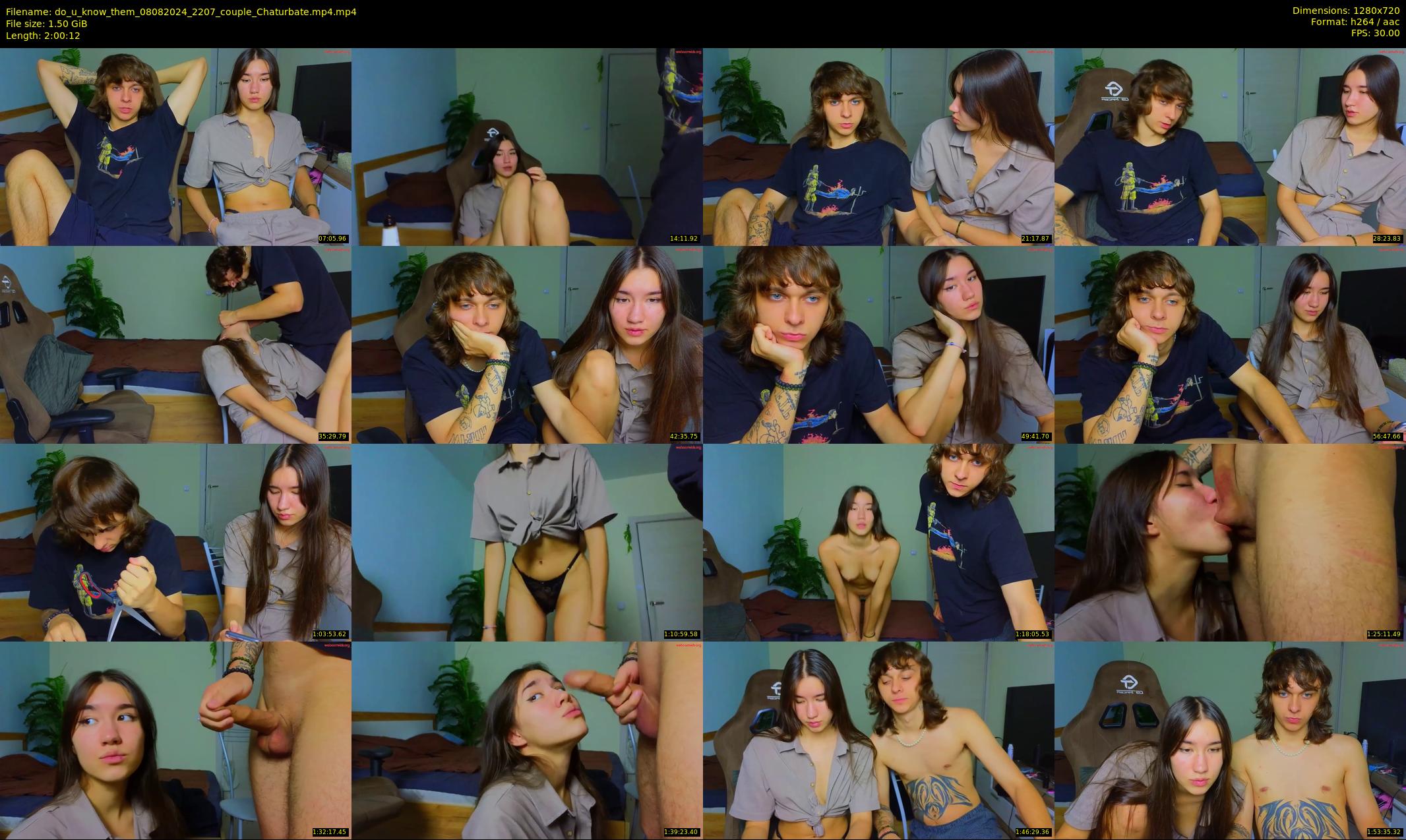 do_u_know_them — 121 minute Chaturbate couple cam show recording, 720p, Aug 8, 2024